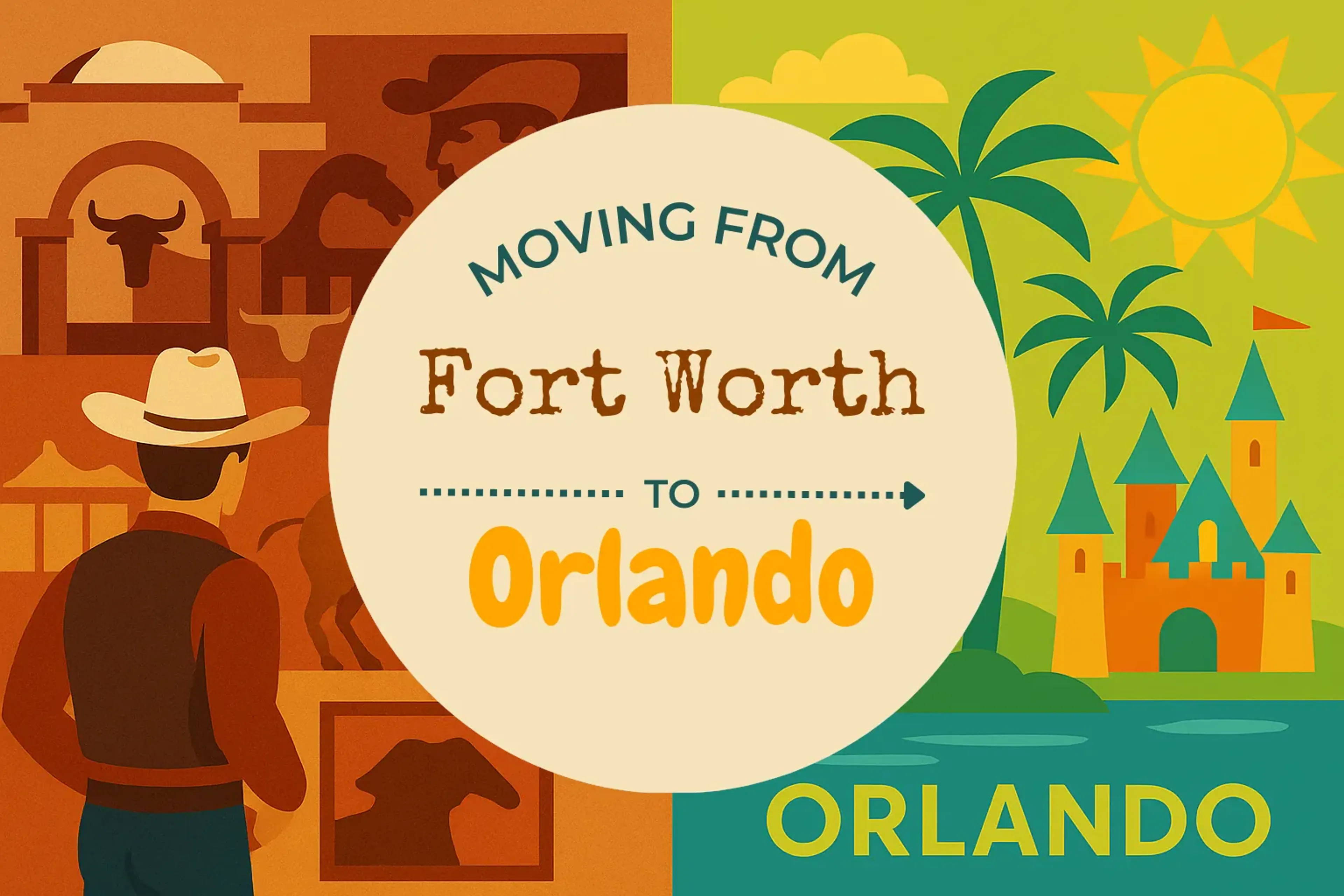 Side-by-side comparison of Fort Worth to Orlando moving companies
