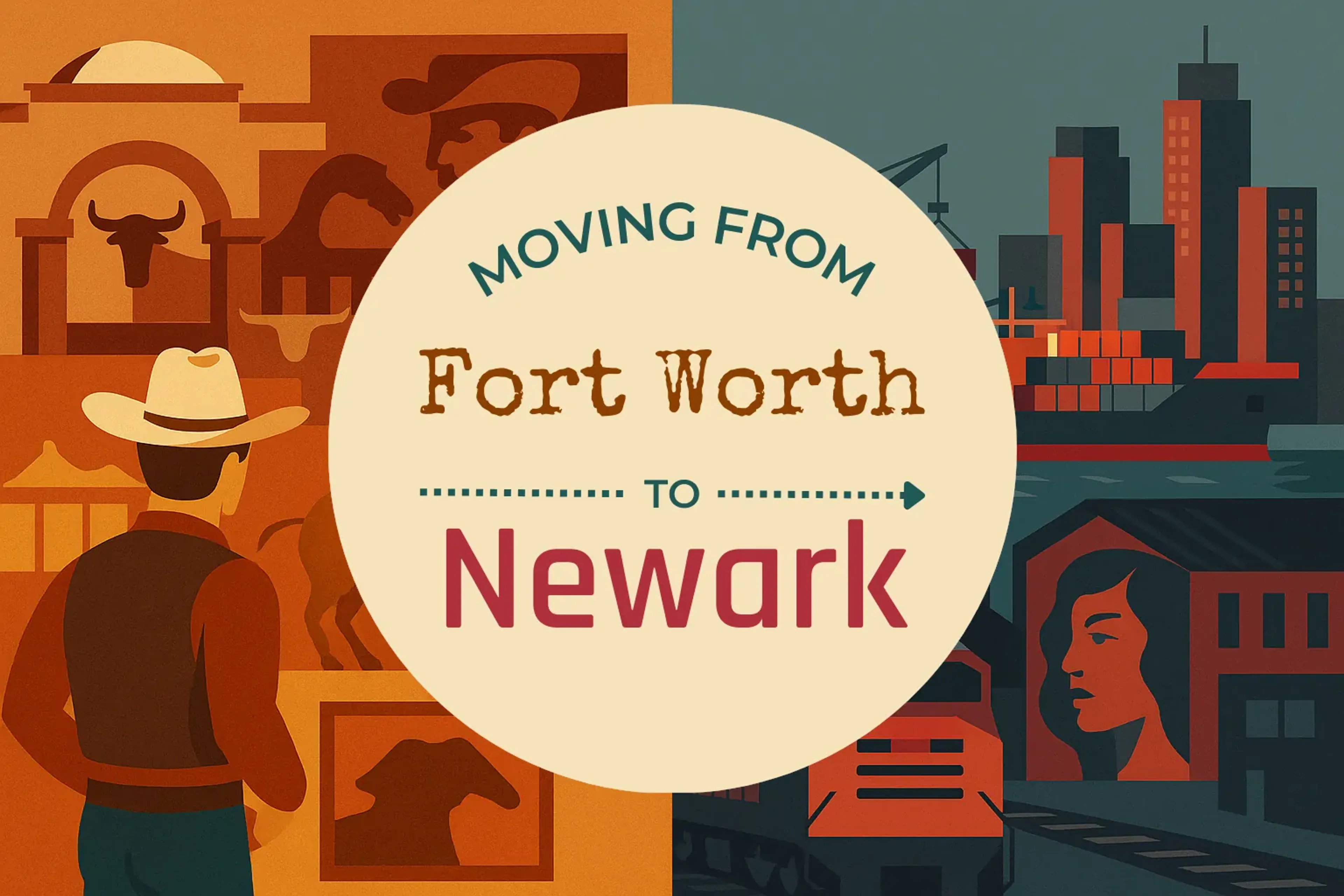 Side-by-side comparison of Fort Worth to Newark moving companies