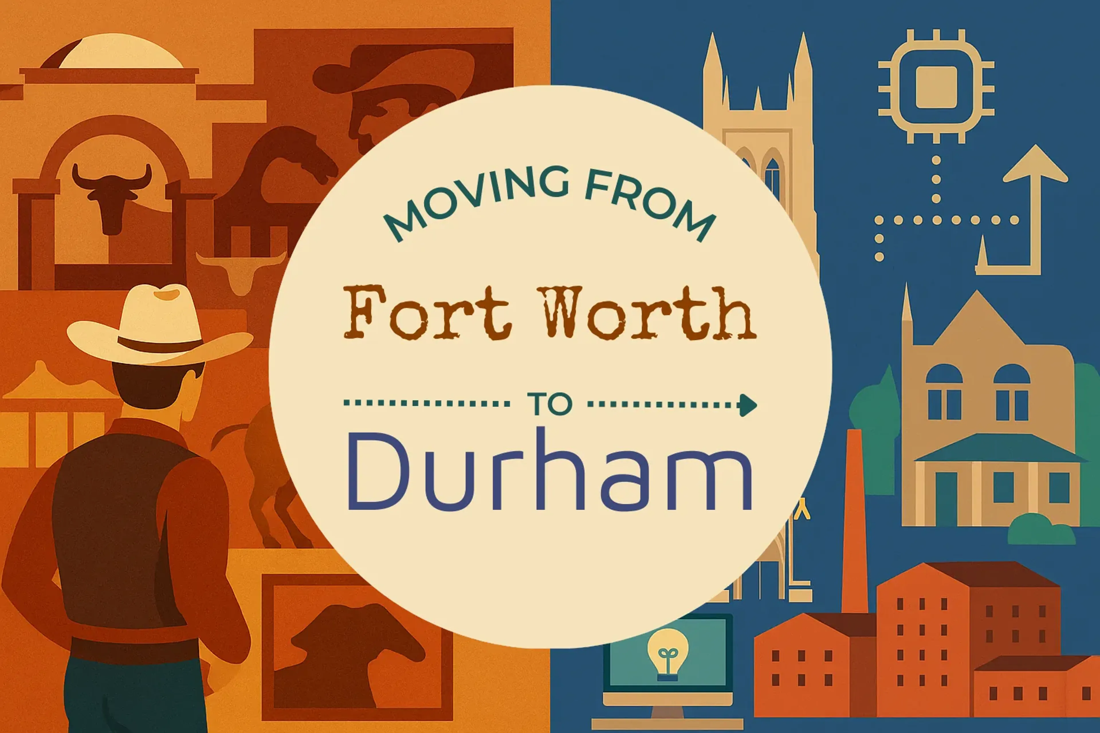 Side-by-side comparison of Fort Worth to Durham moving companies