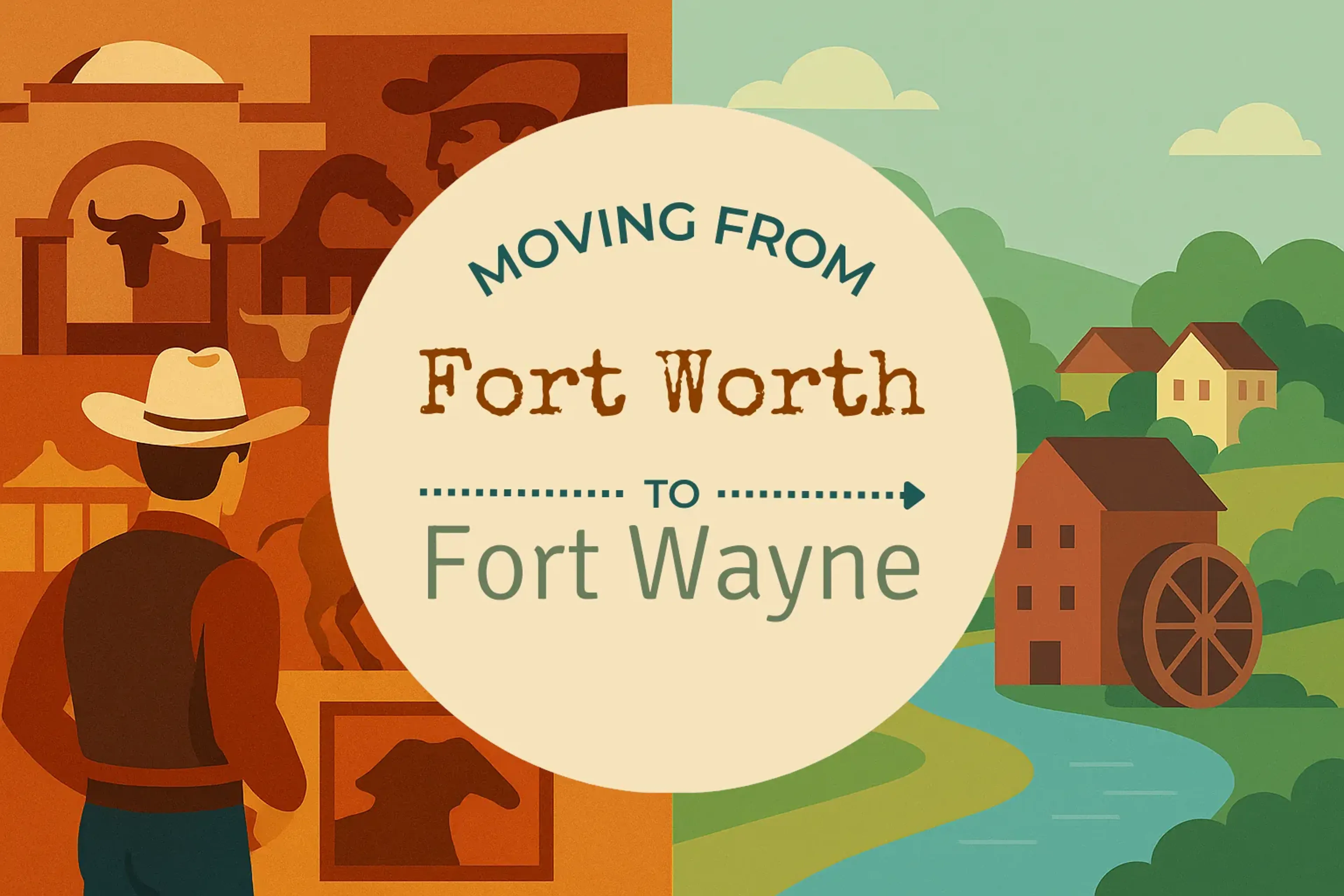 Side-by-side comparison of Fort Worth to Fort Wayne moving companies