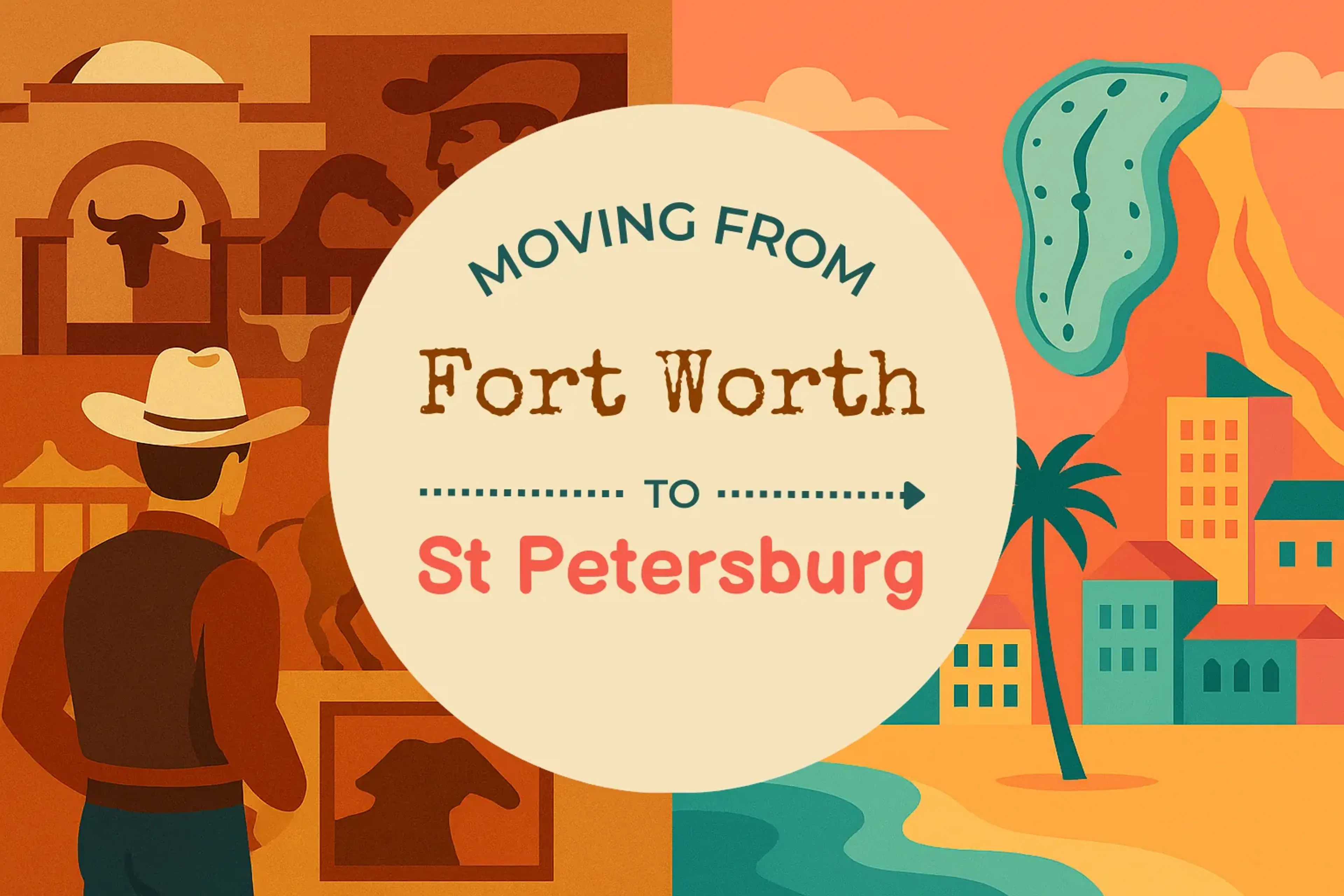 Side-by-side comparison of Fort Worth to St. Petersburg moving companies