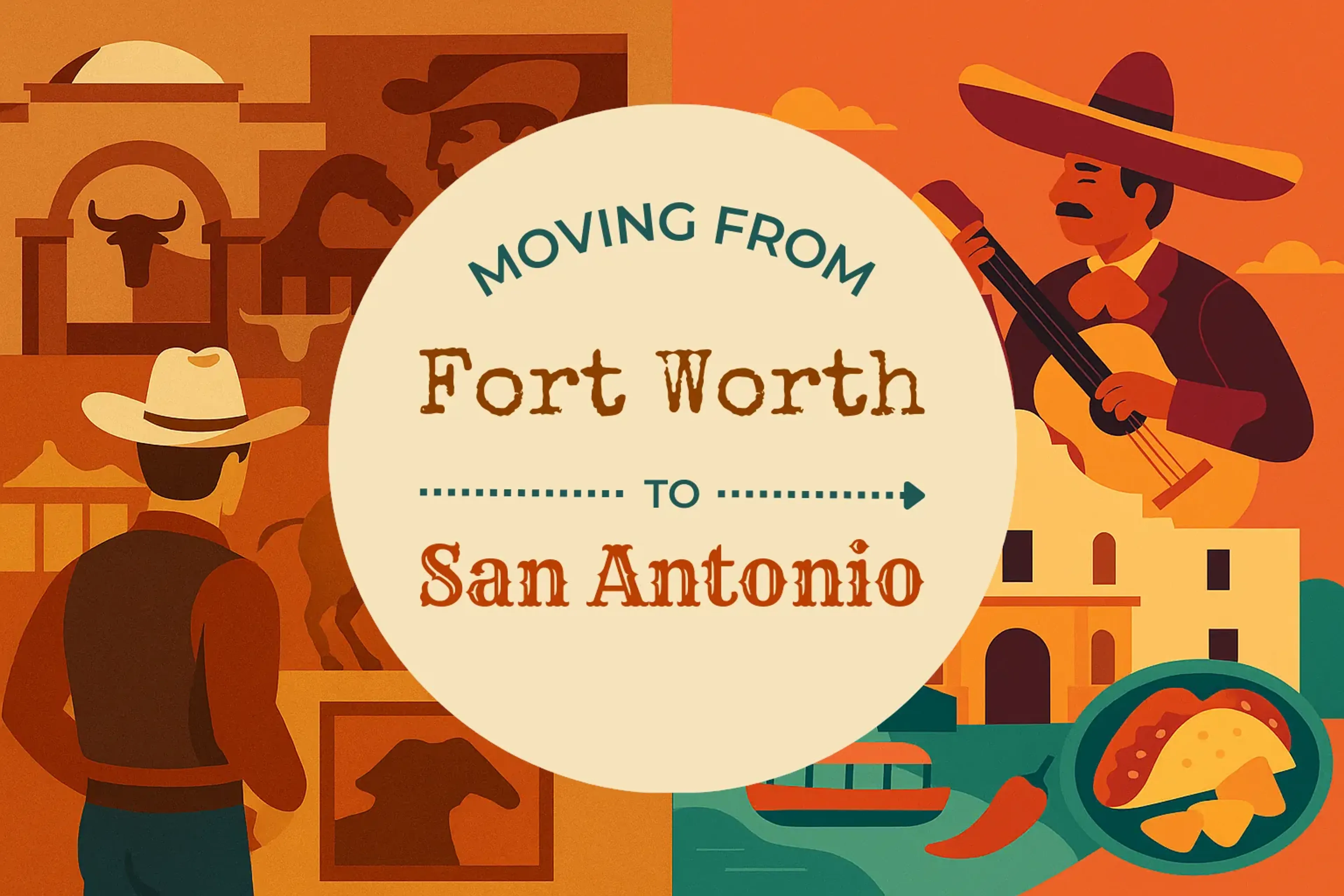 Side-by-side comparison of Fort Worth to San Antonio moving companies