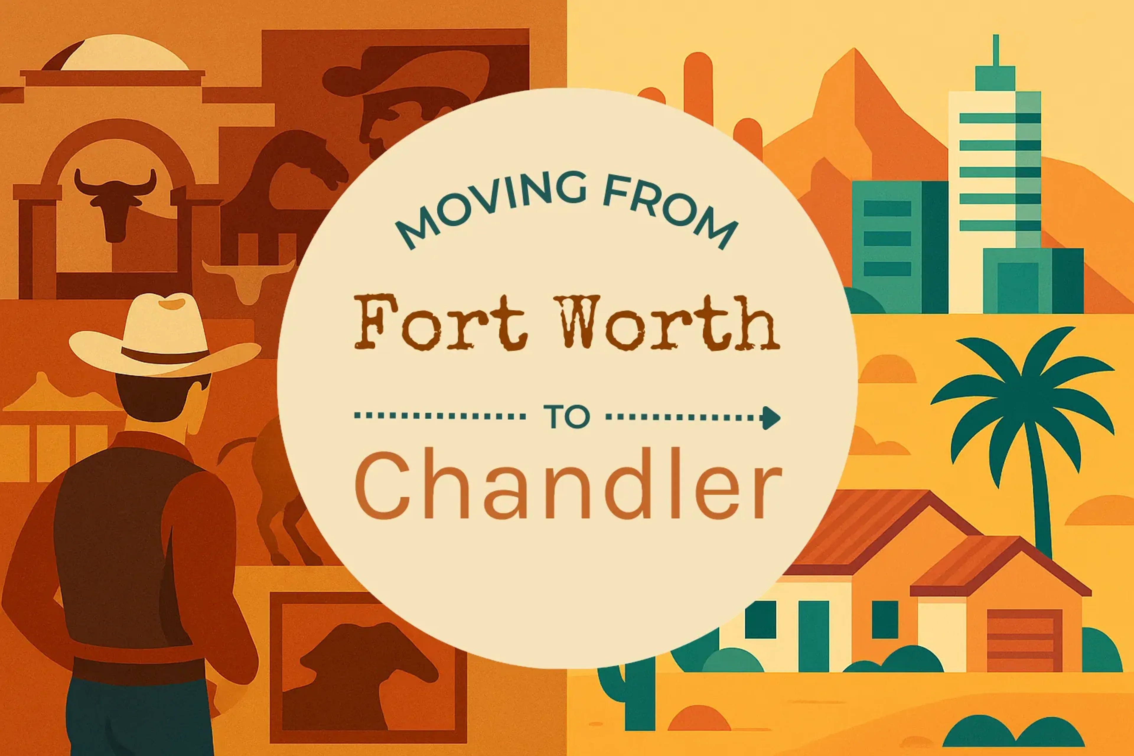 Side-by-side comparison of Fort Worth to Chandler moving companies