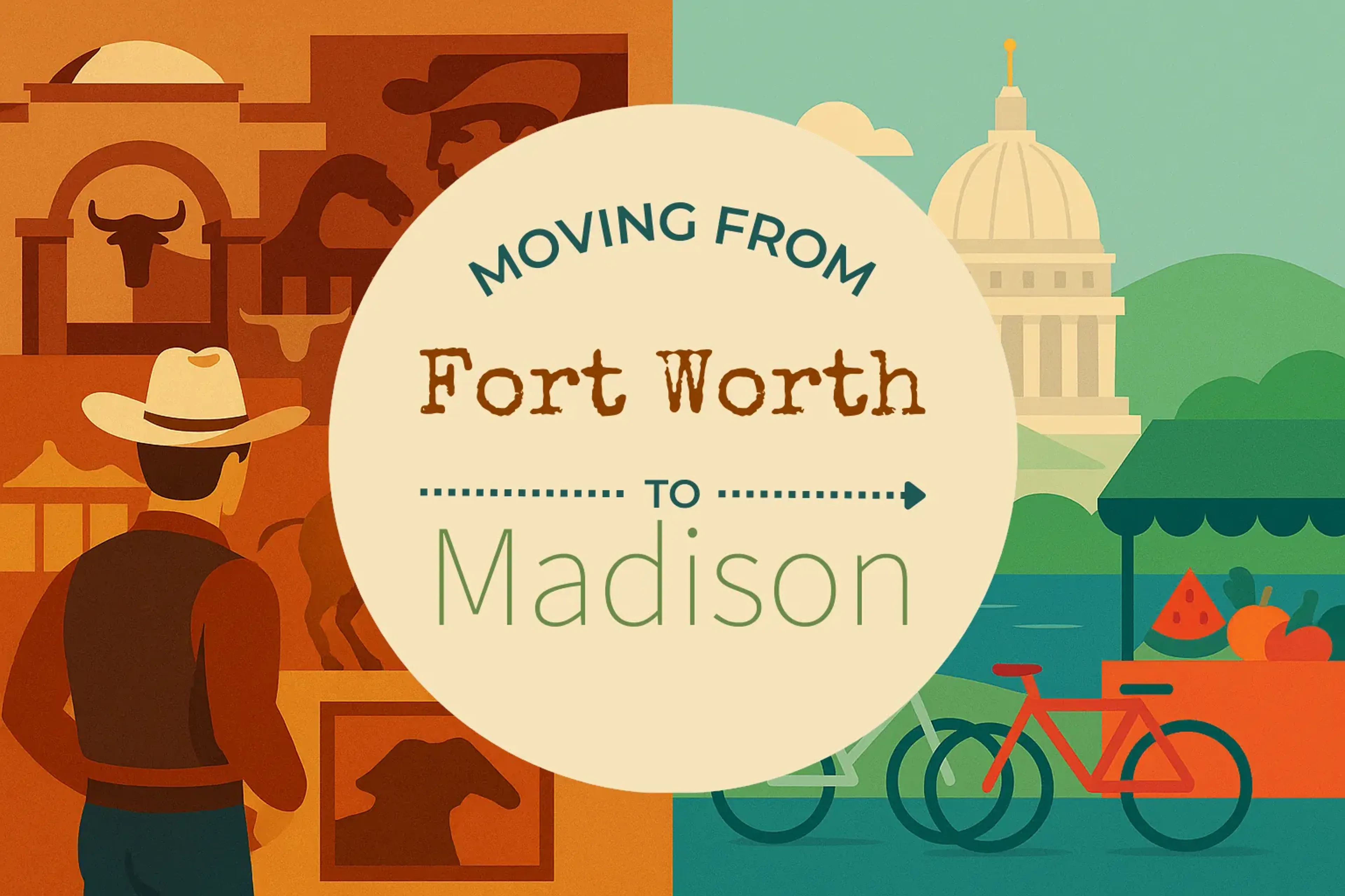 Side-by-side comparison of Fort Worth to Madison moving companies
