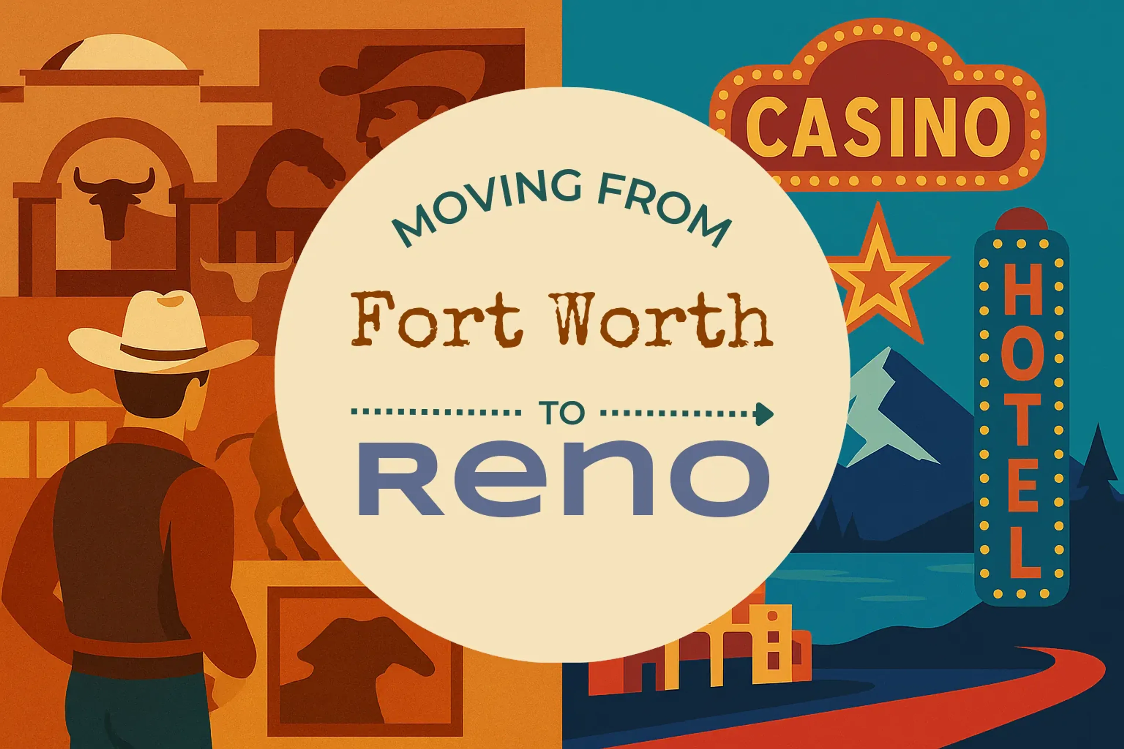 Side-by-side comparison of Fort Worth to Reno moving companies