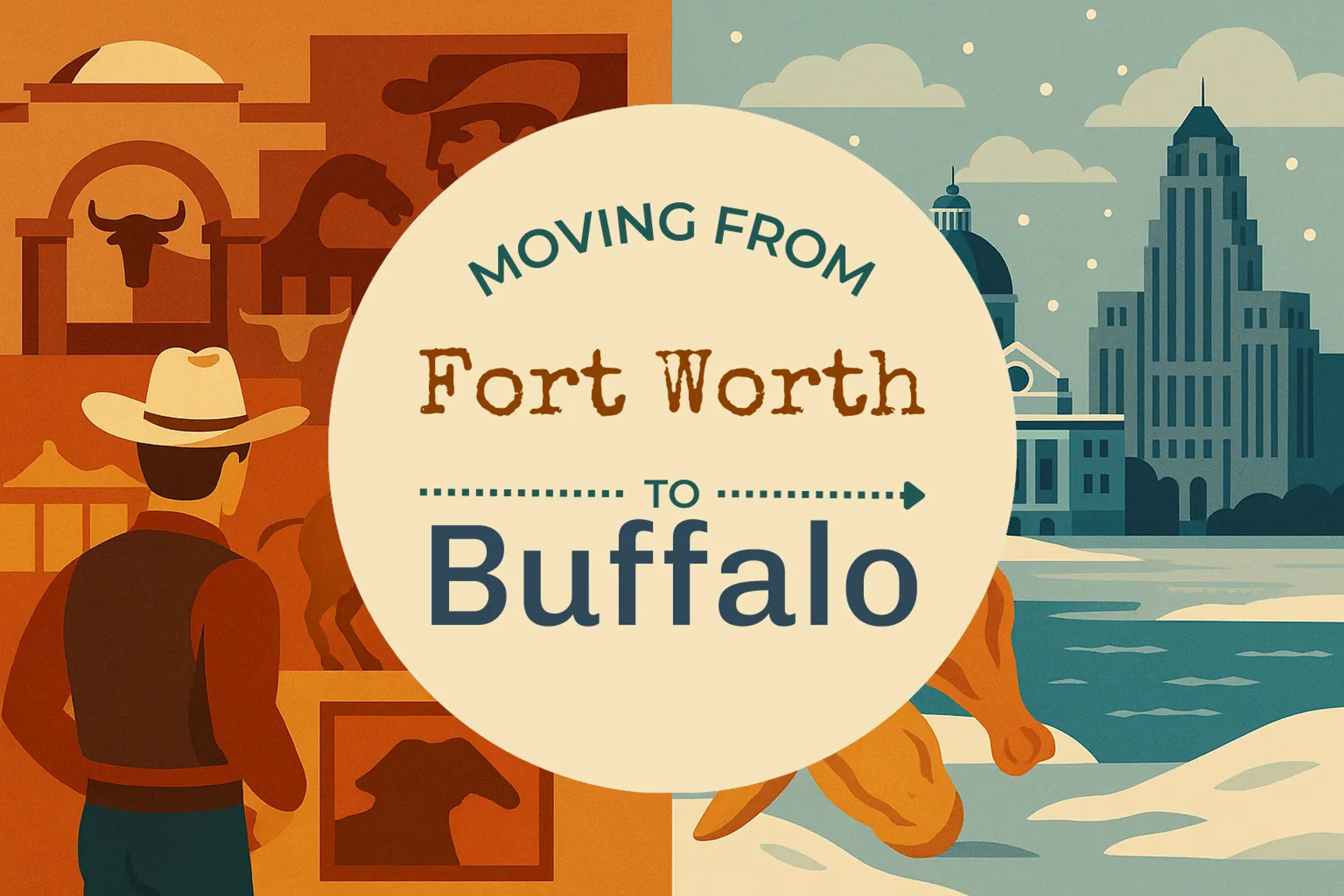 Side-by-side comparison of Fort Worth to Buffalo moving companies