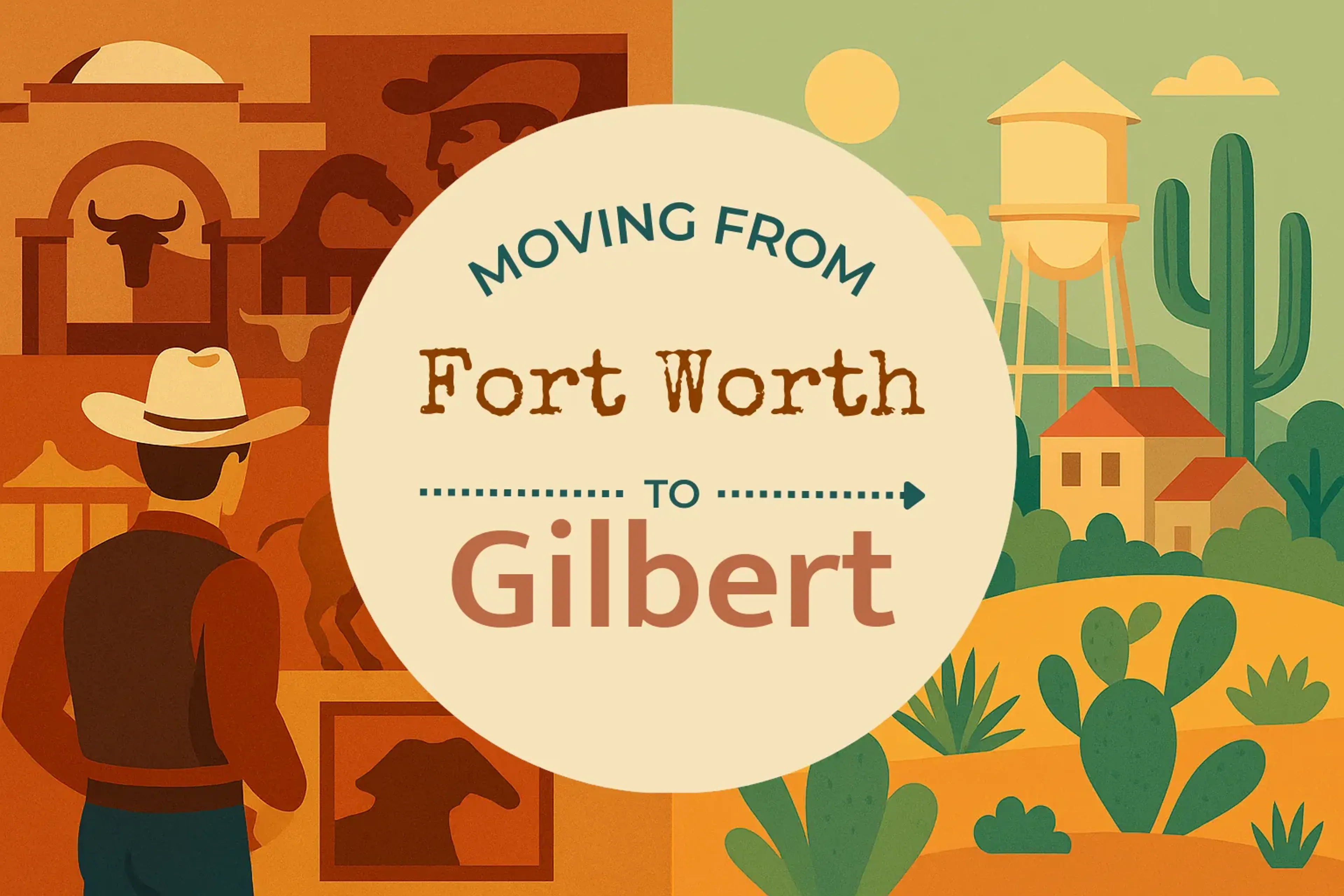 Side-by-side comparison of Fort Worth to Gilbert moving companies