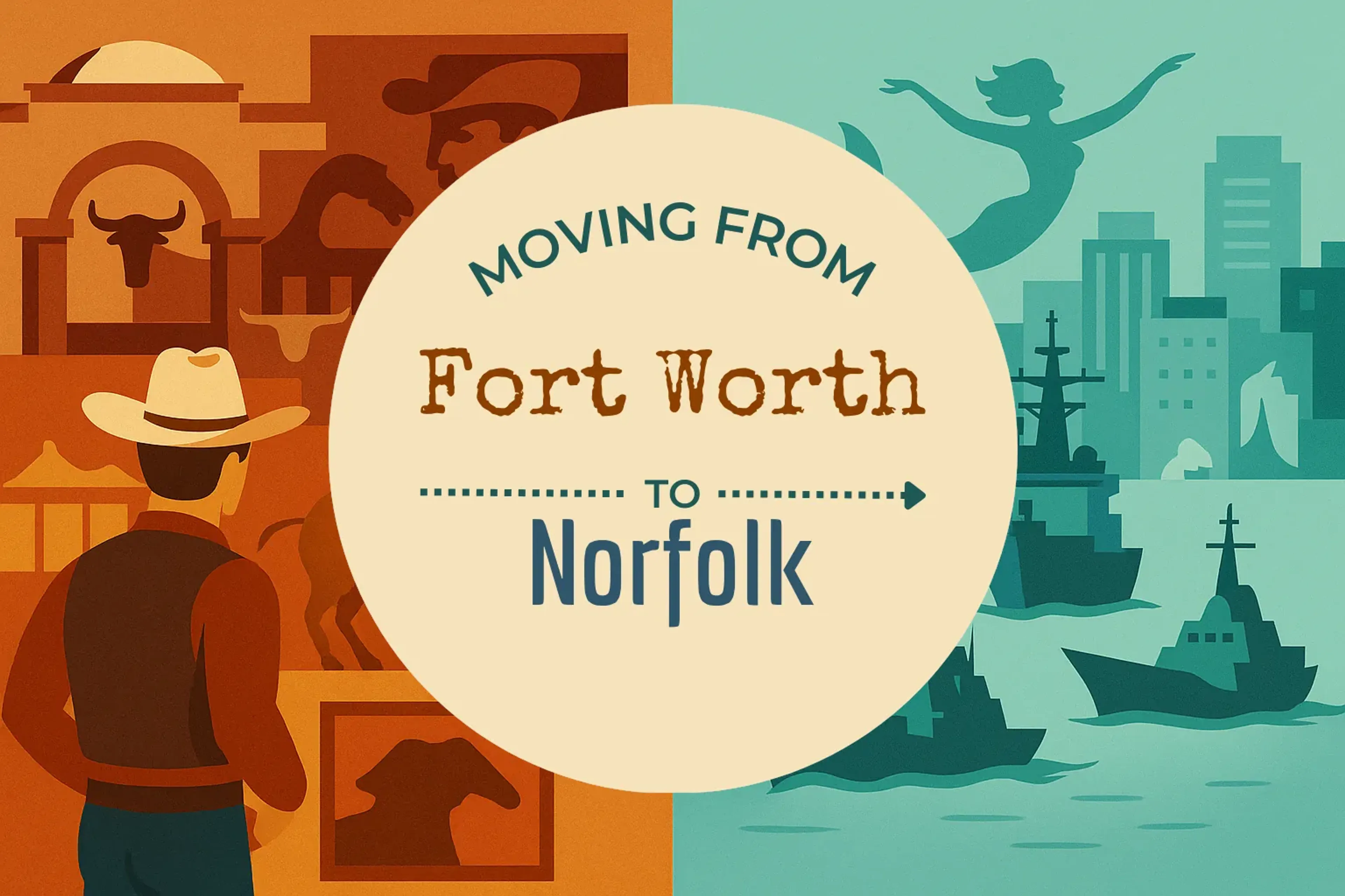 Side-by-side comparison of Fort Worth to Norfolk moving companies