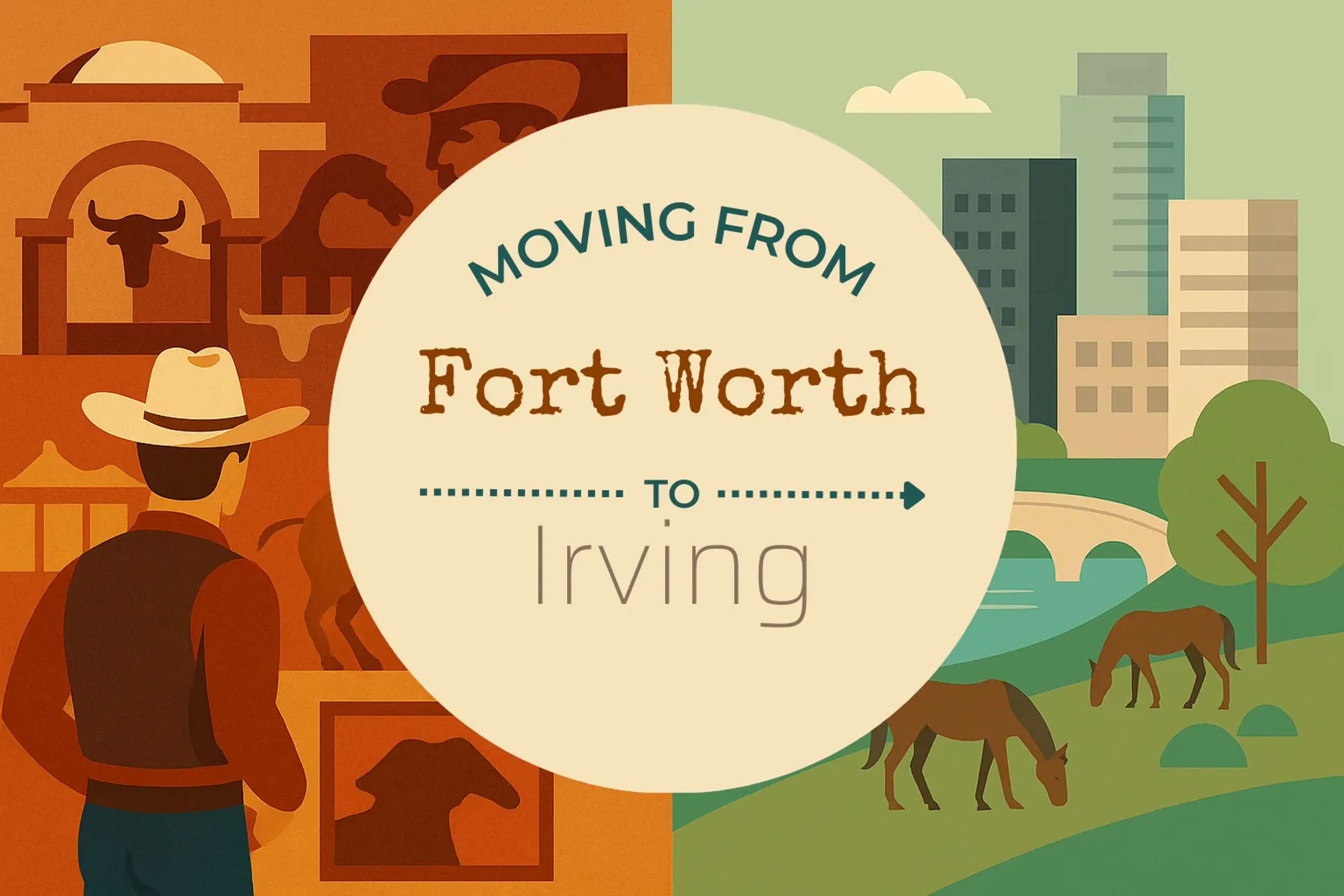 Side-by-side comparison of Fort Worth to Irving moving companies