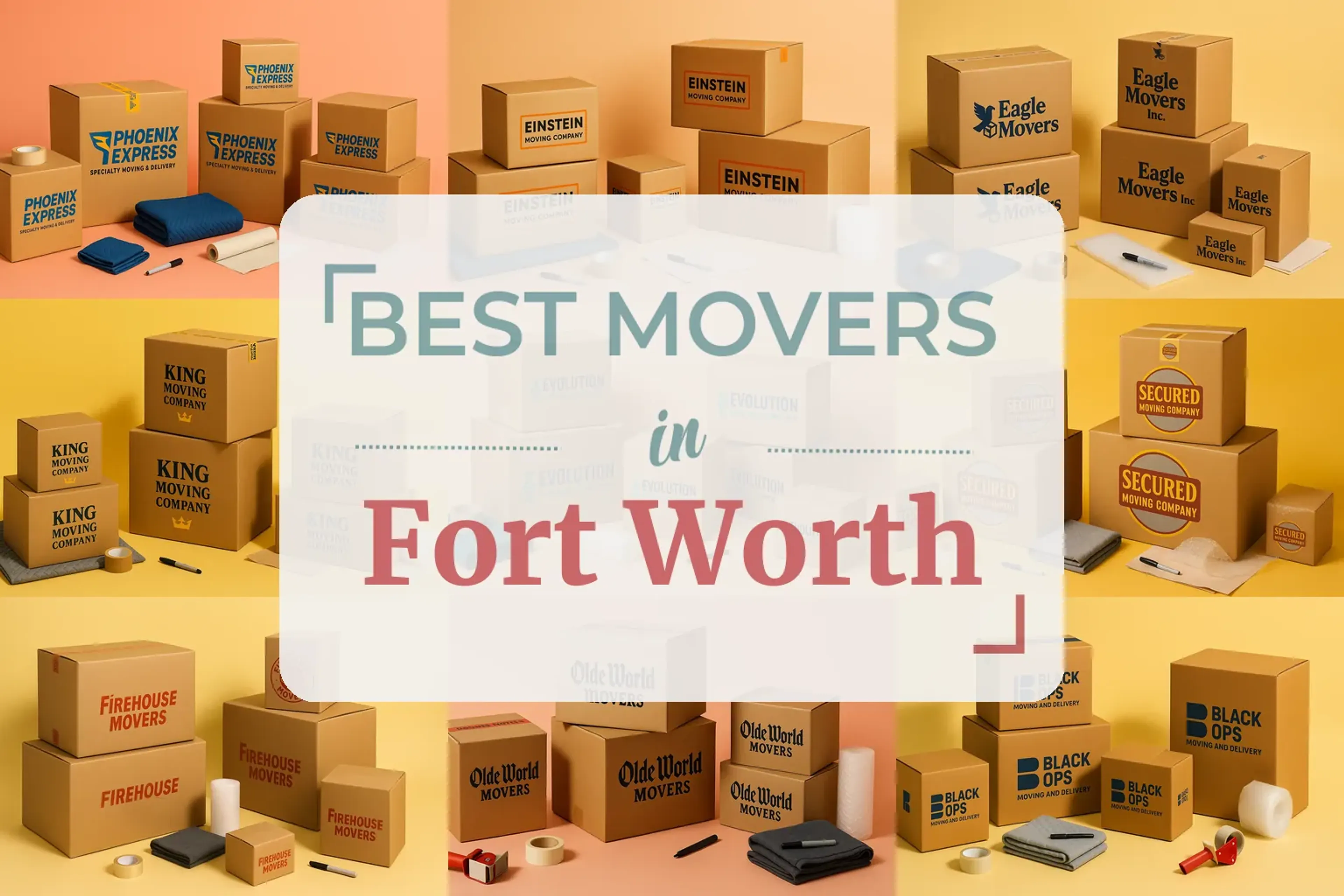 Side-by-side comparison of Fort Worth moving companies