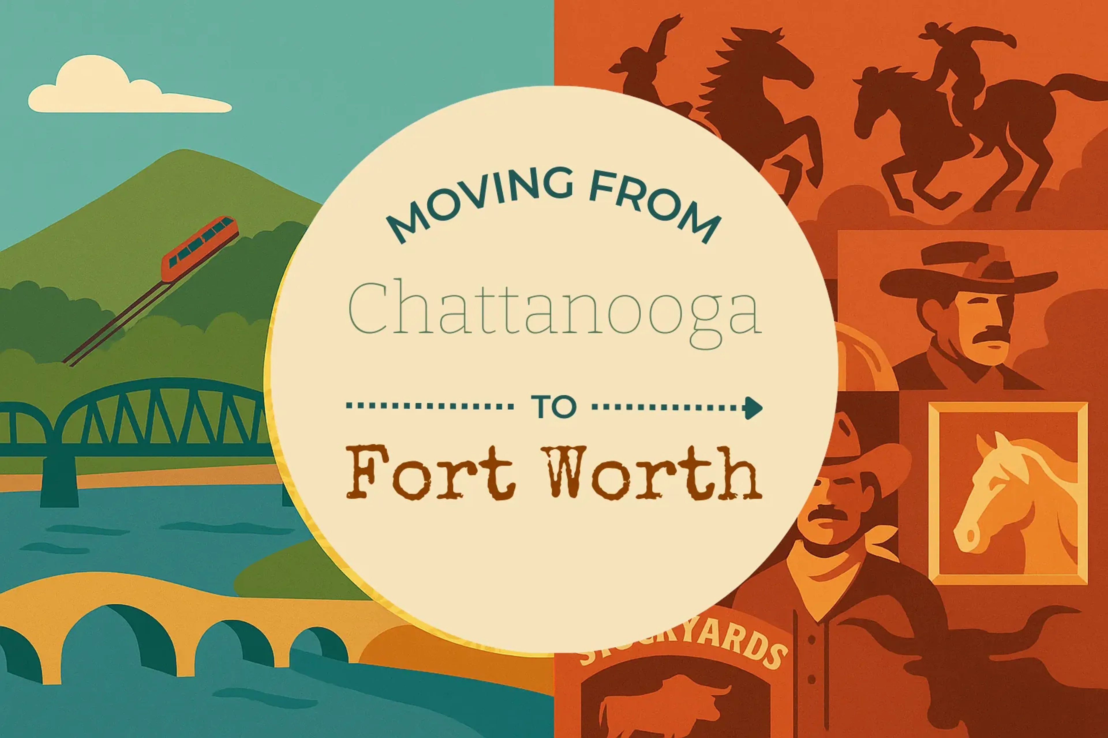 Side-by-side comparison of Chattanooga to Fort Worth moving companies