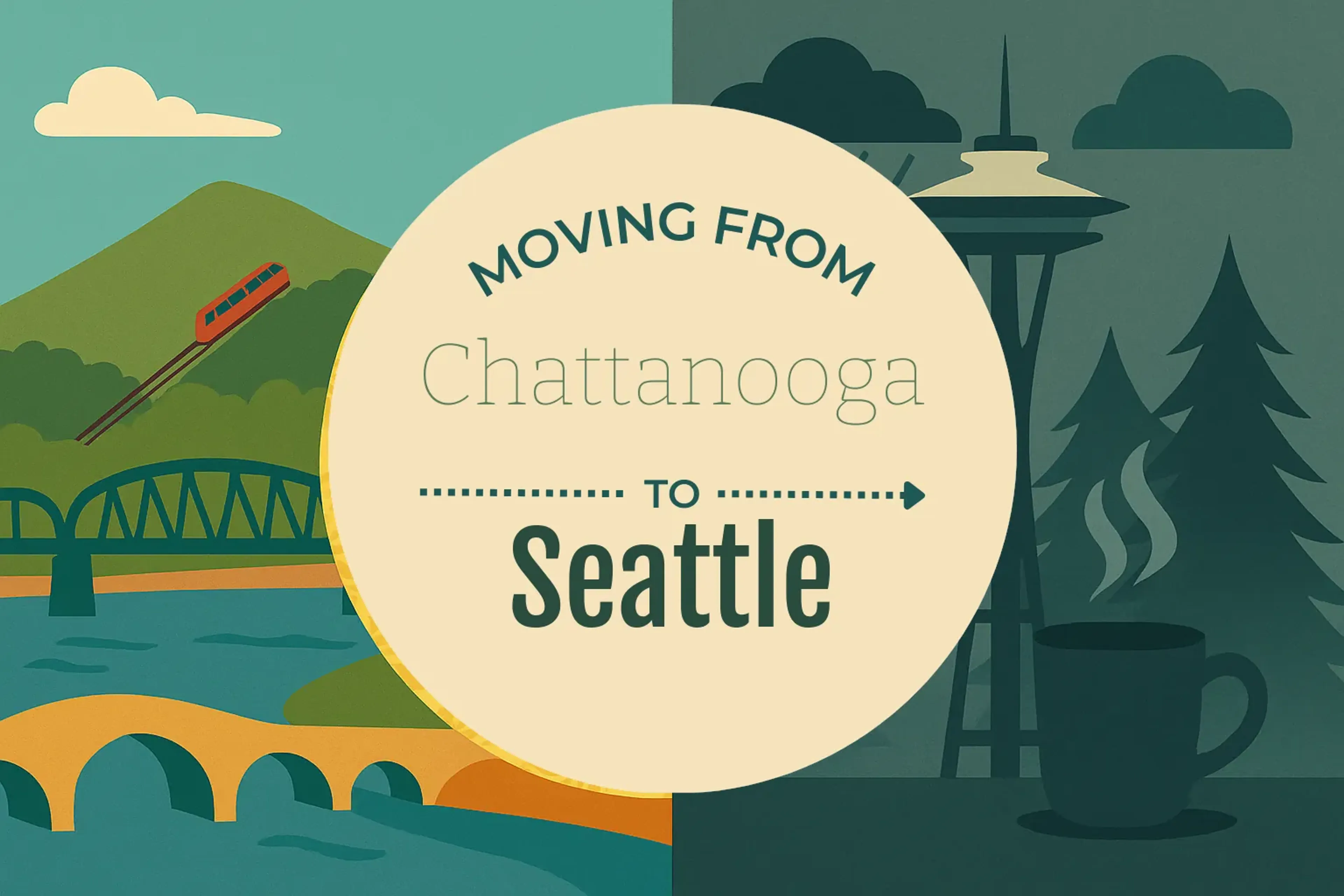 Side-by-side comparison of Chattanooga to Seattle moving companies