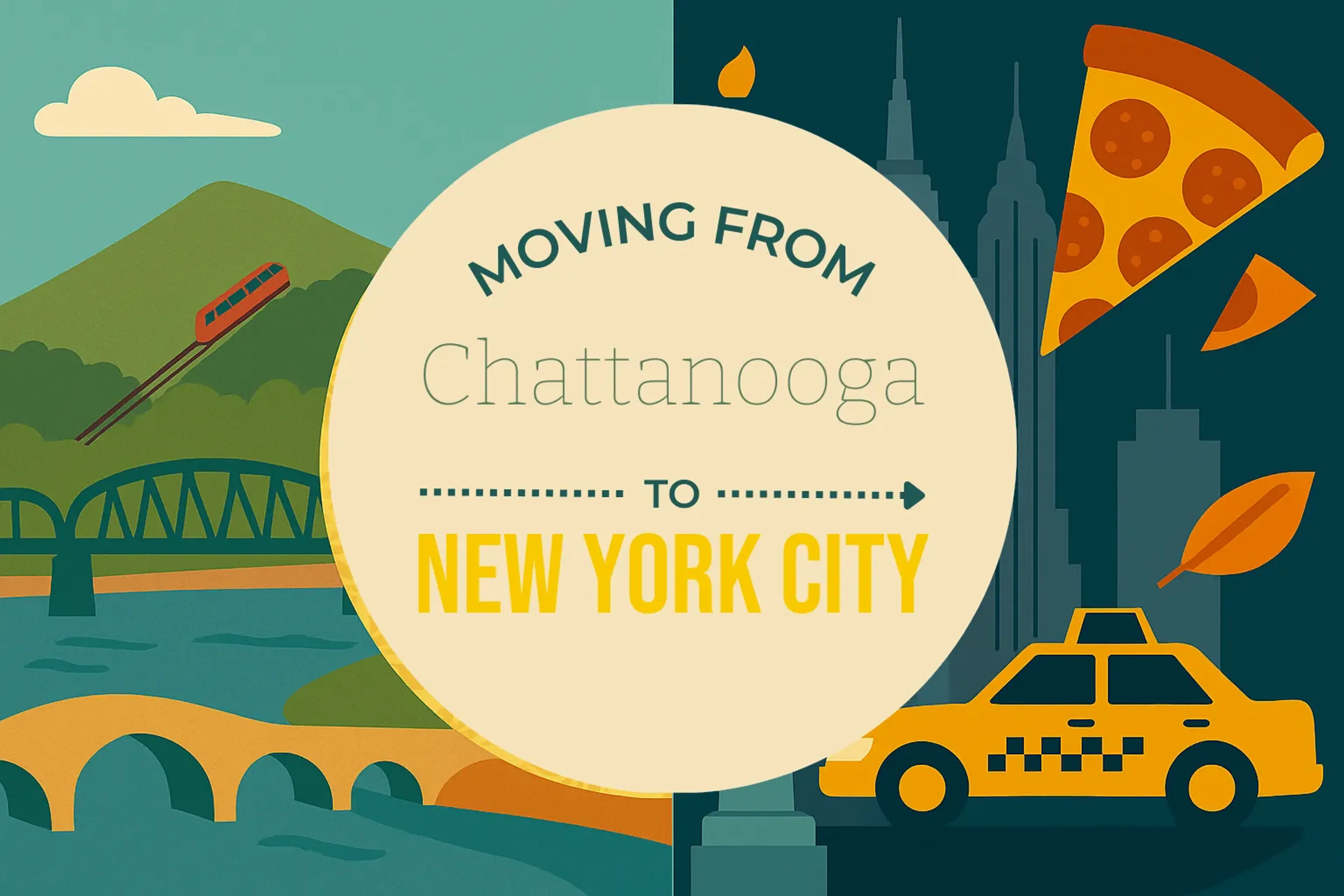 Side-by-side comparison of Chattanooga to New York City moving companies
