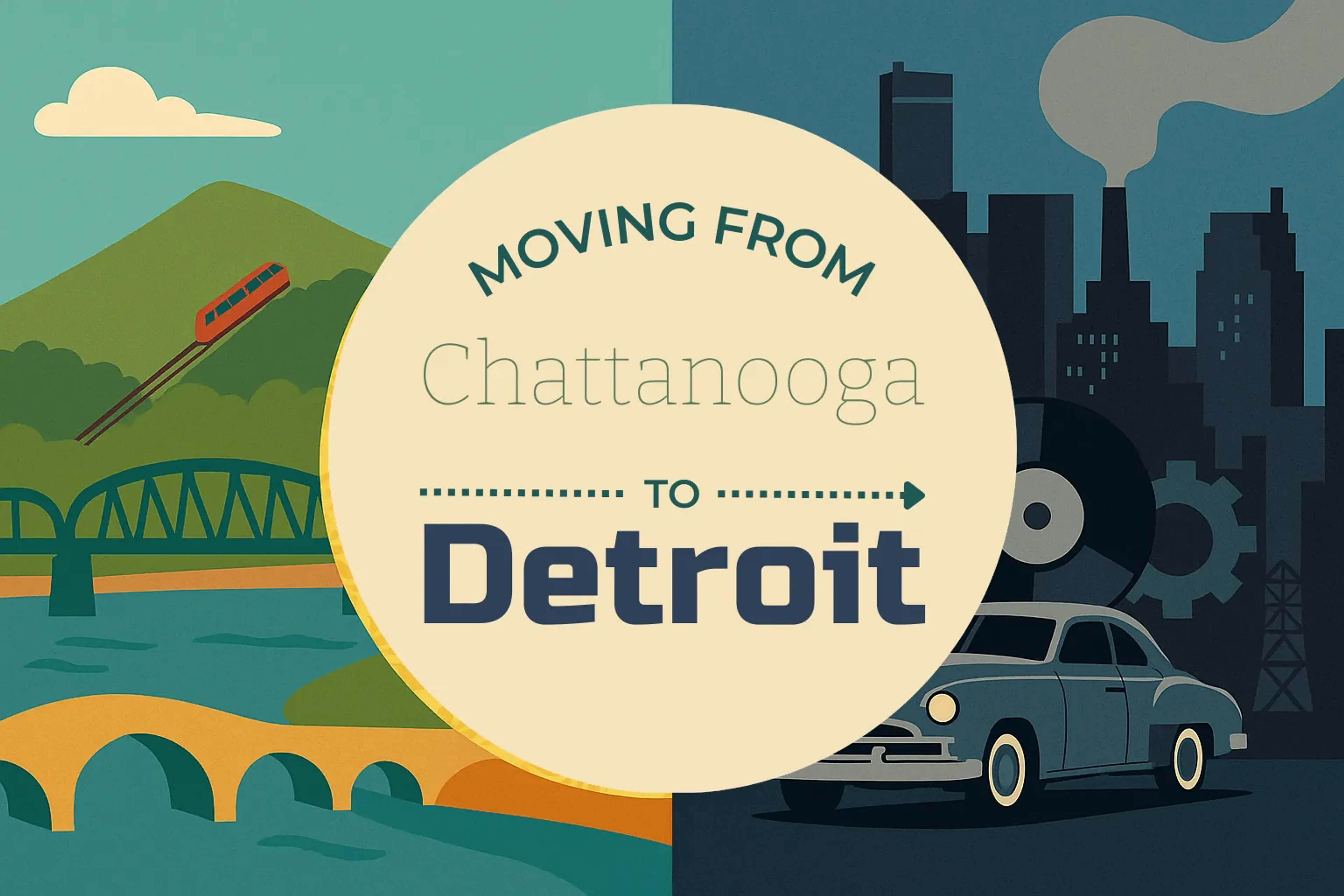 Side-by-side comparison of Chattanooga to Detroit moving companies