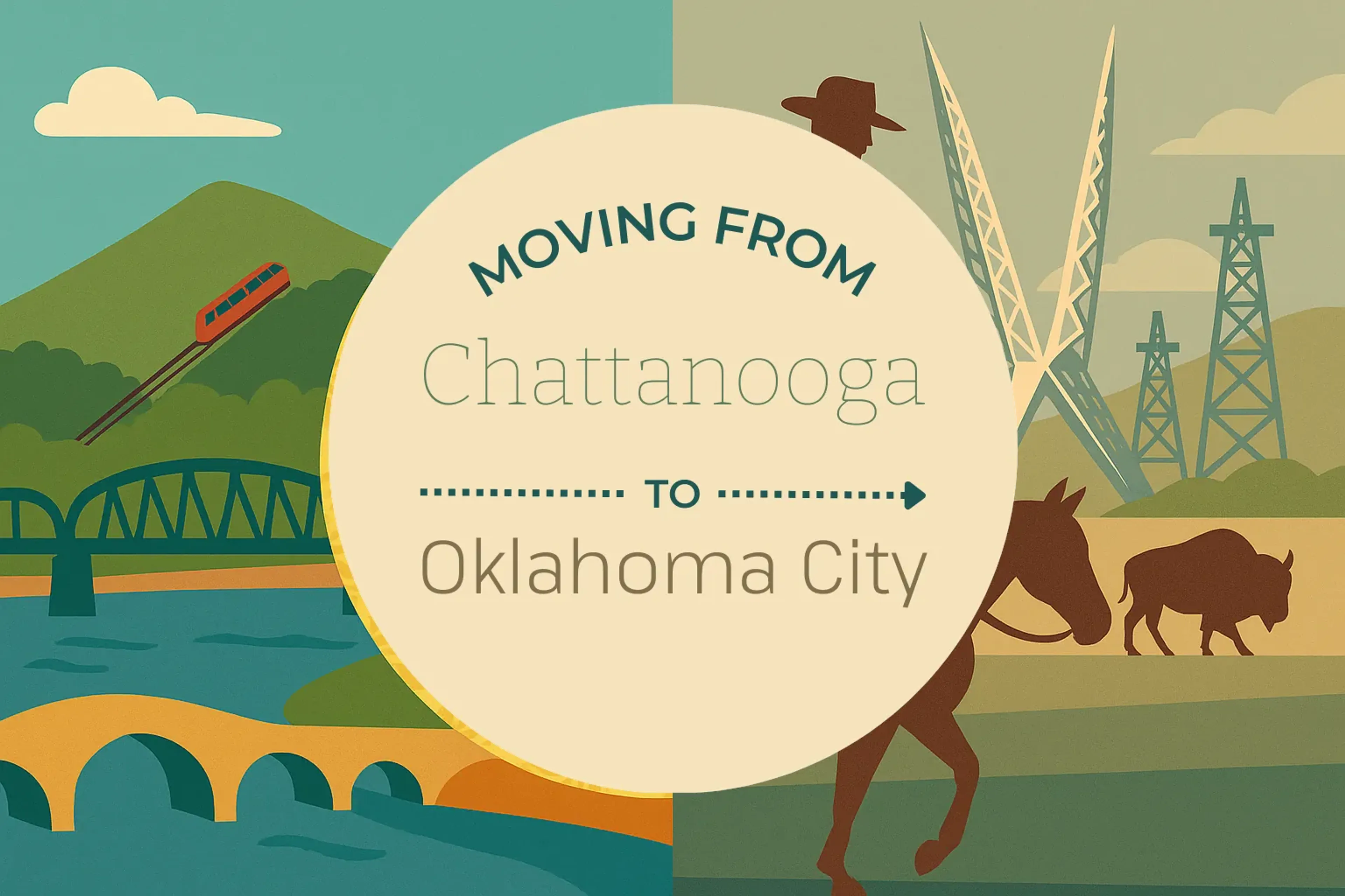 Side-by-side comparison of Chattanooga to Oklahoma City moving companies