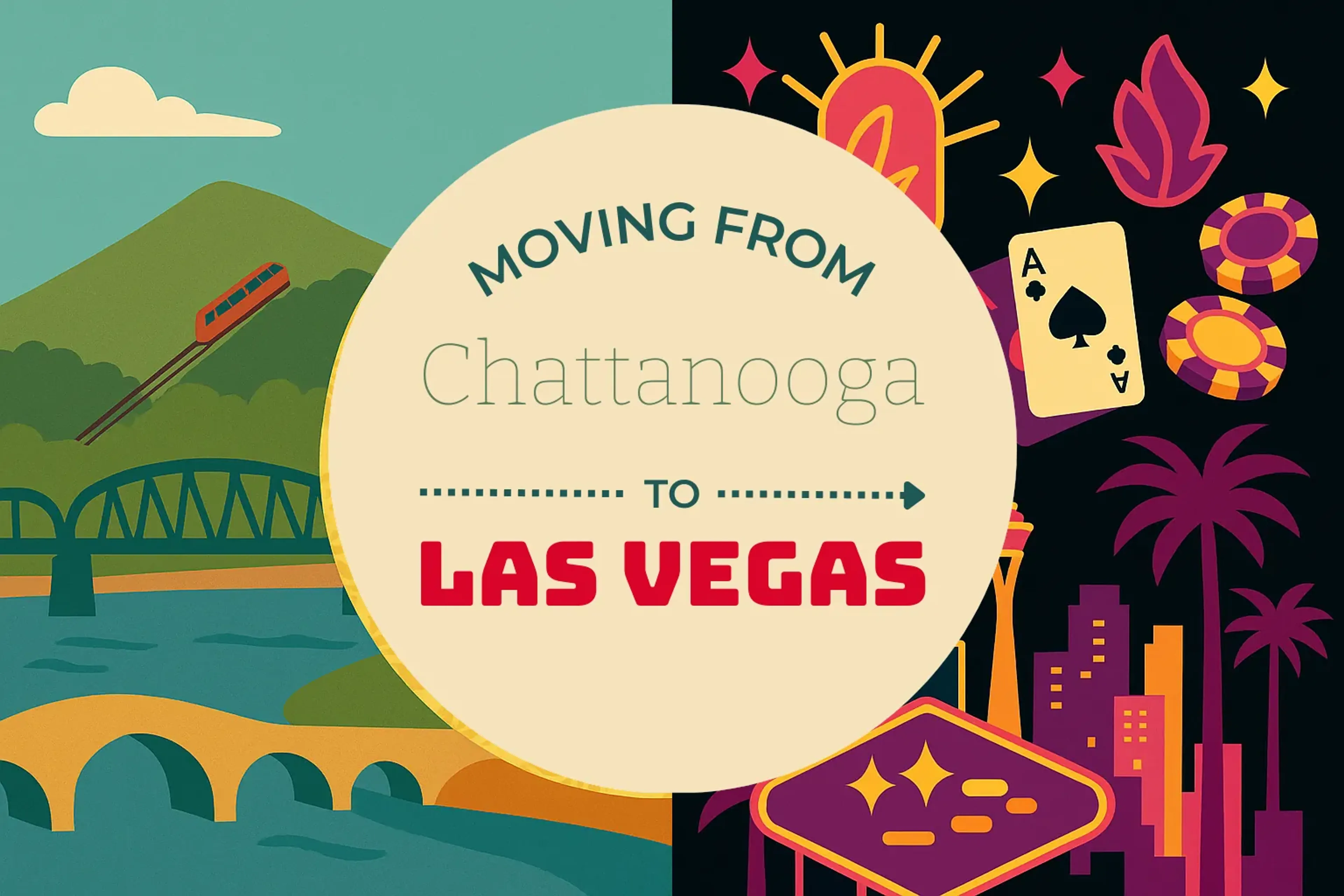 Side-by-side comparison of Chattanooga to Las Vegas moving companies
