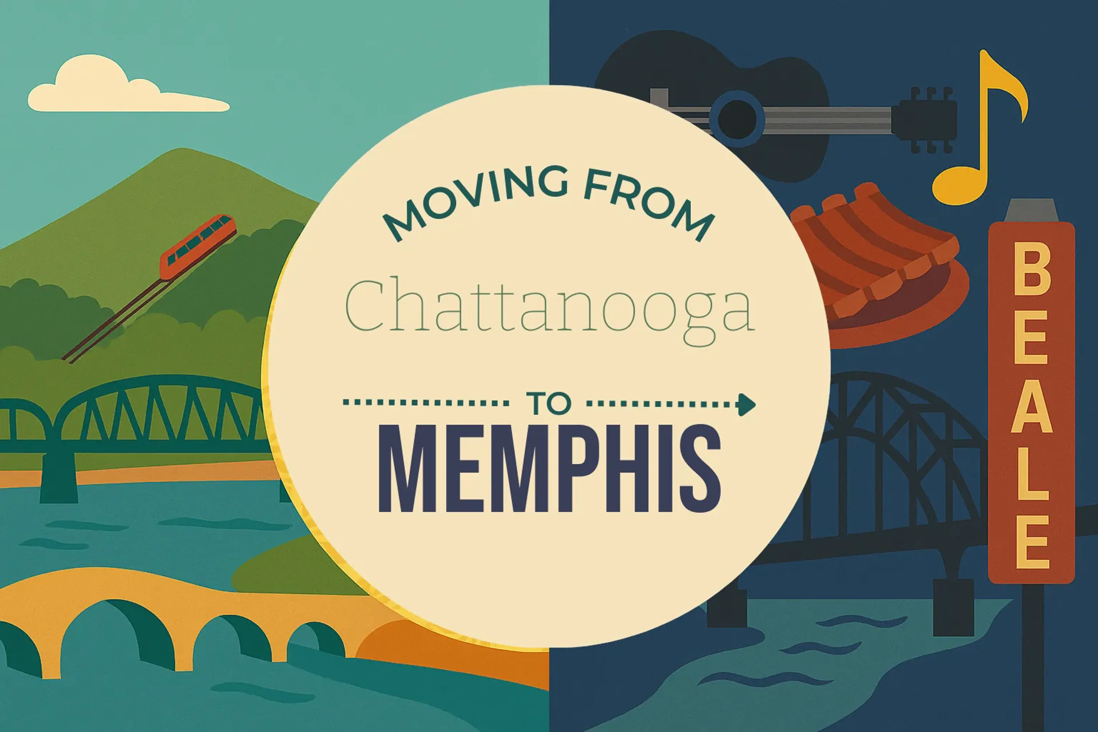 Side-by-side comparison of Chattanooga to Memphis moving companies
