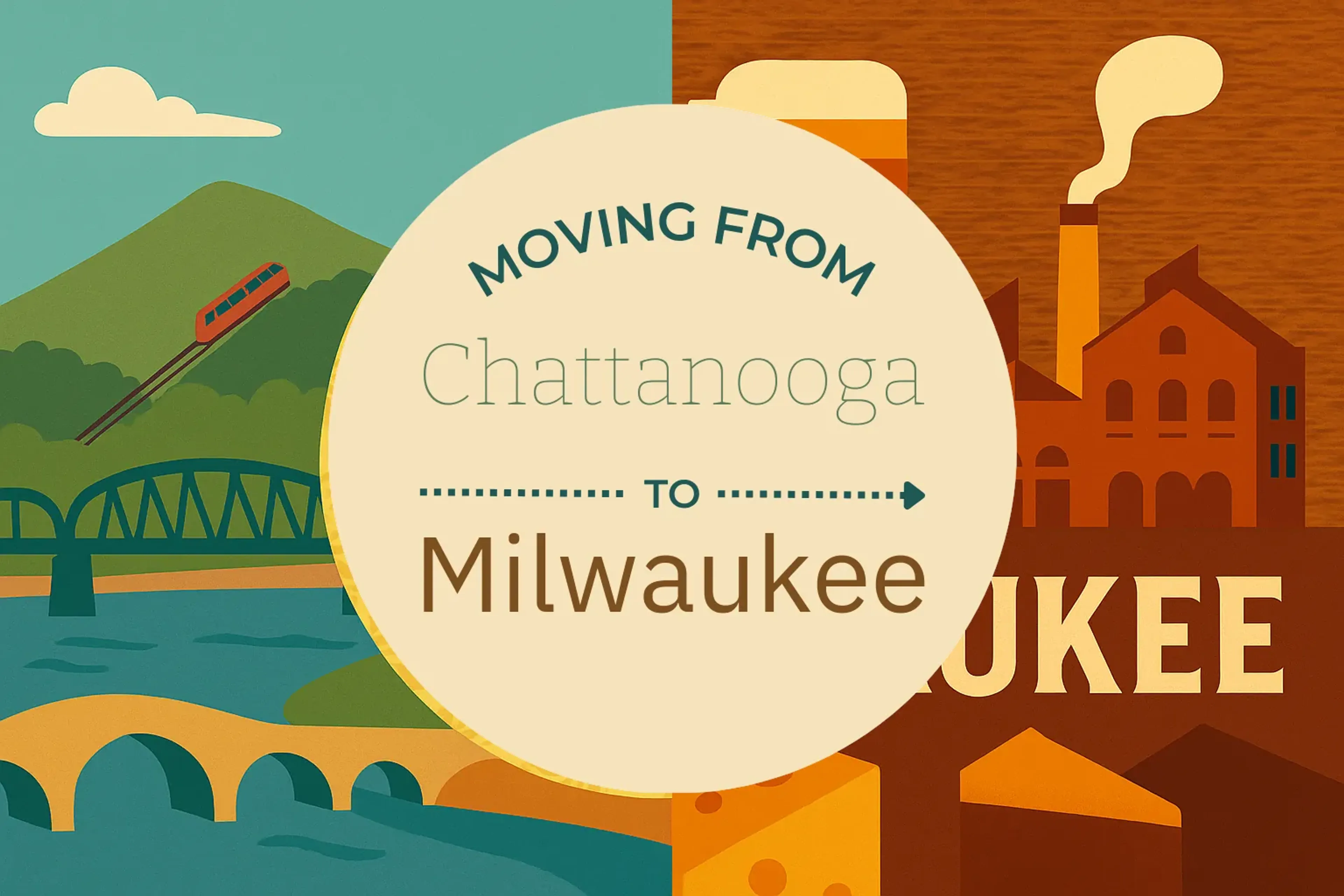 Side-by-side comparison of Chattanooga to Milwaukee moving companies