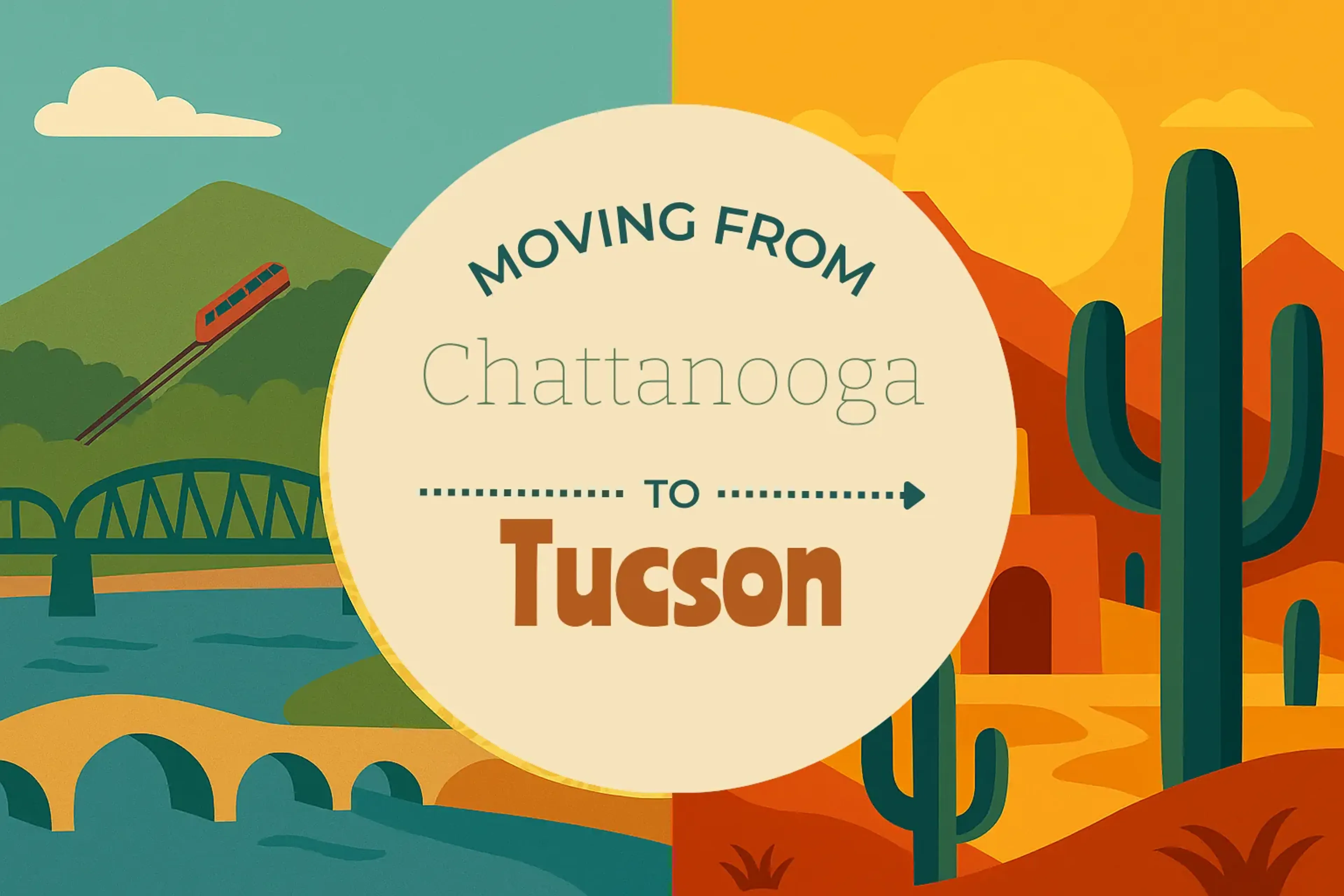 Side-by-side comparison of Chattanooga to Tucson moving companies