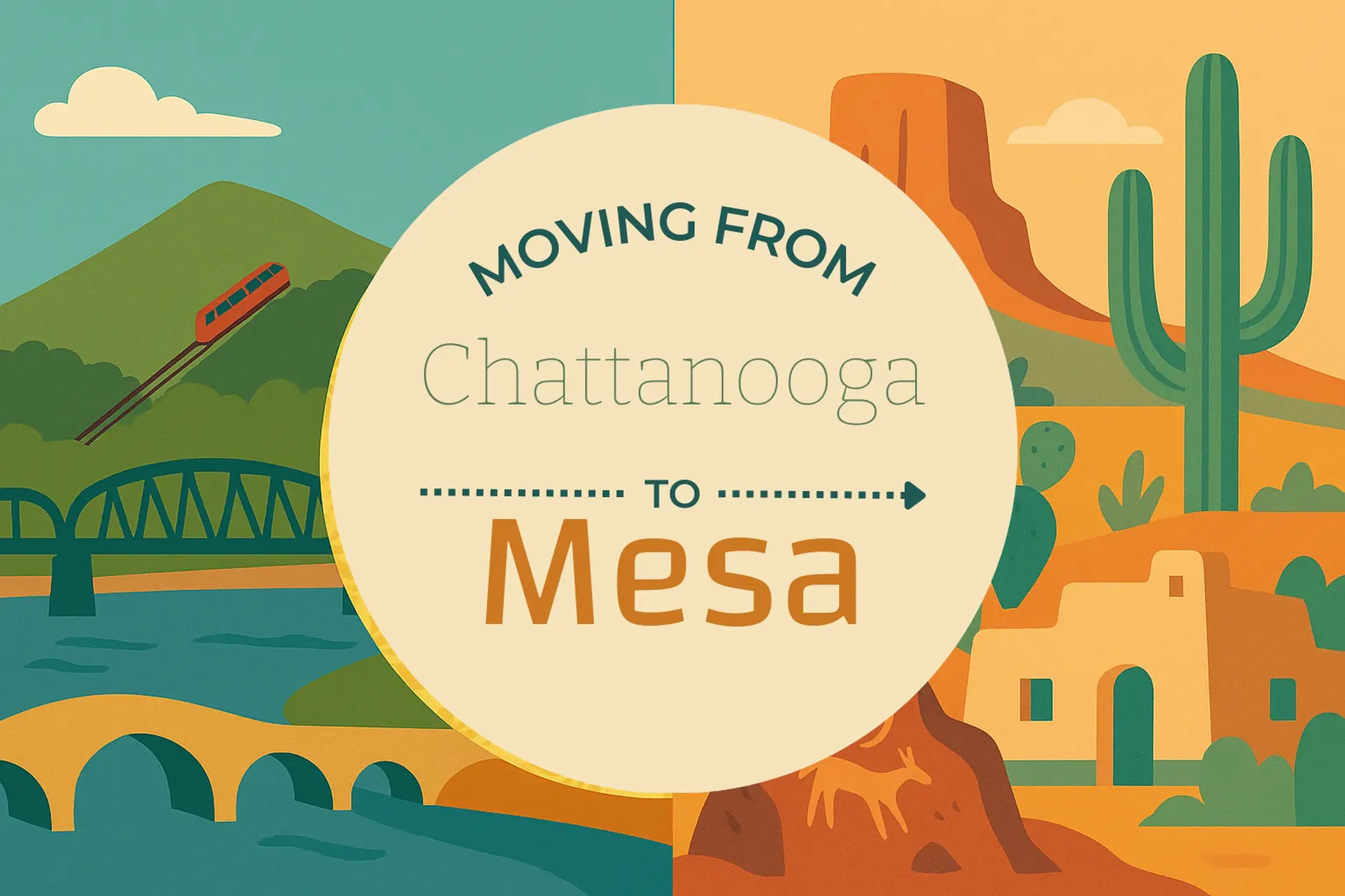 Side-by-side comparison of Chattanooga to Mesa moving companies