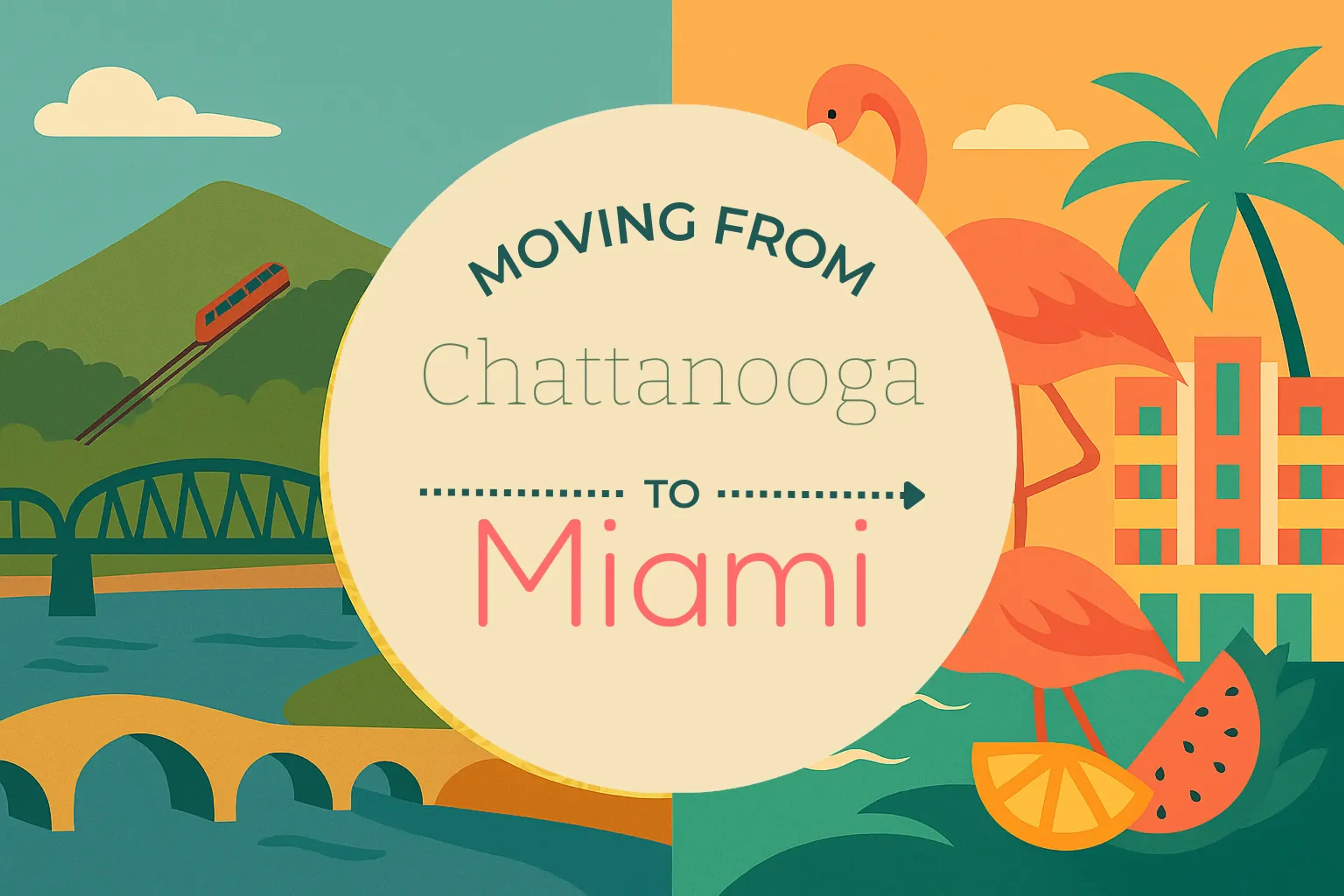 Side-by-side comparison of Chattanooga to Miami moving companies