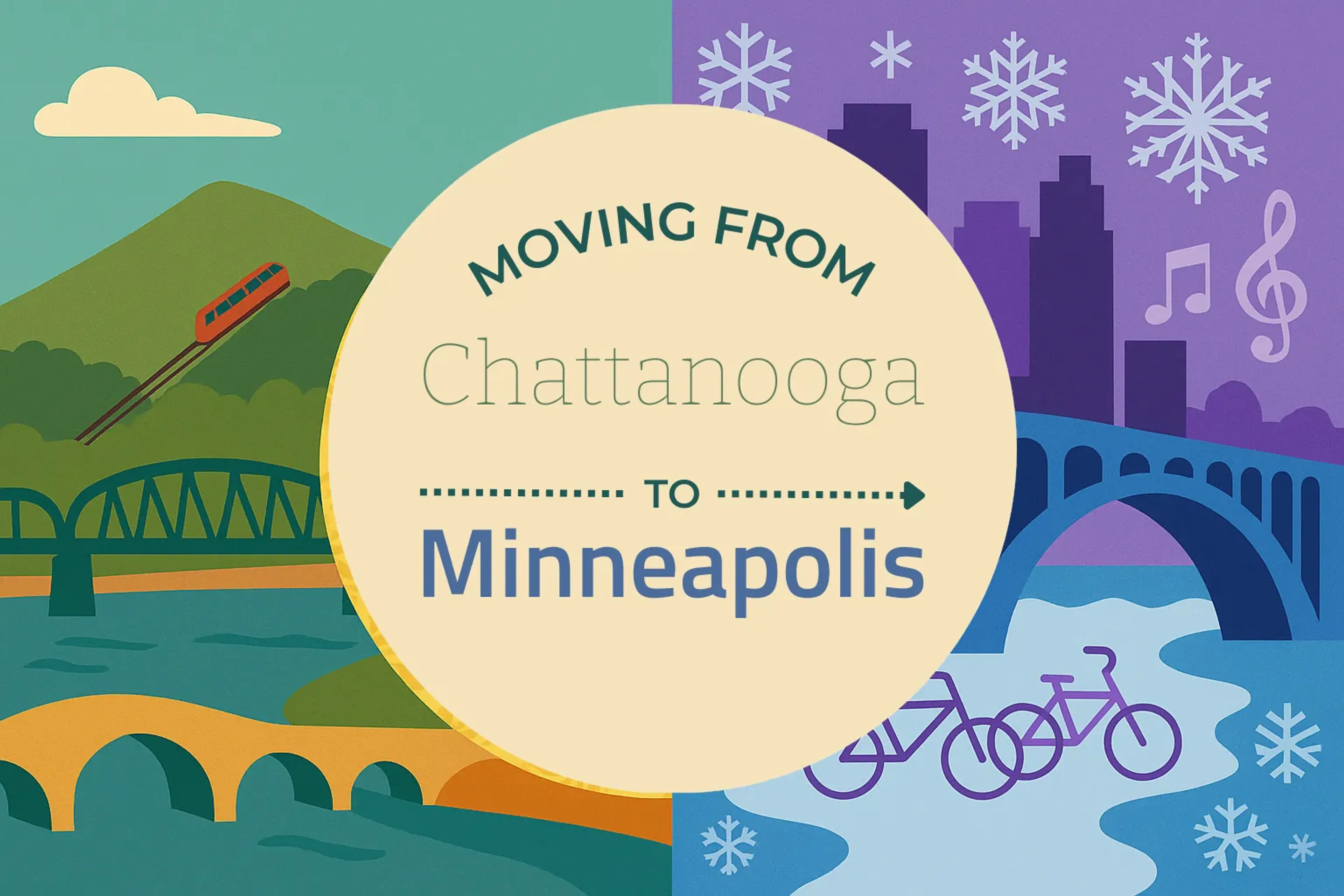 Side-by-side comparison of Chattanooga to Minneapolis moving companies