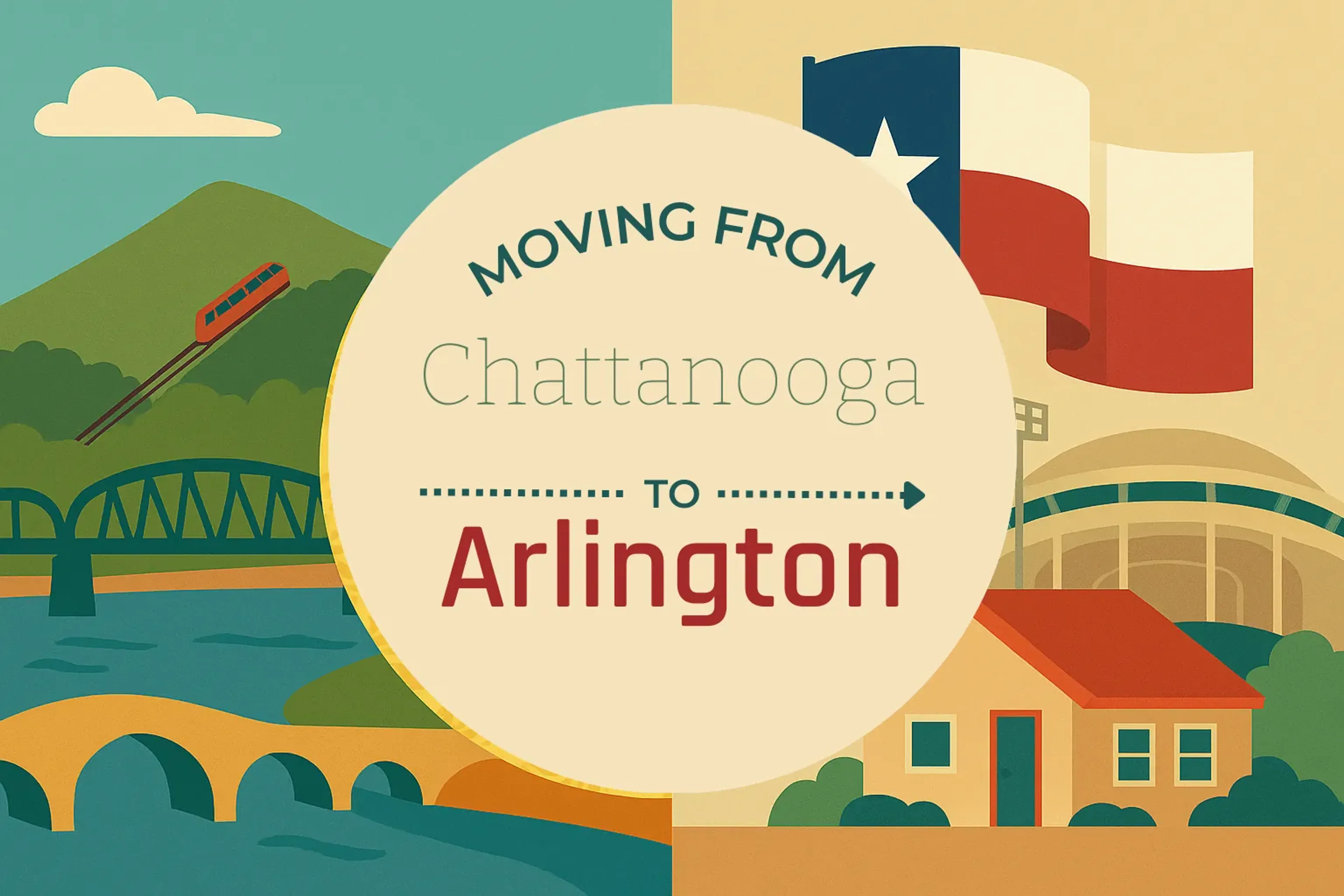 Side-by-side comparison of Chattanooga to Arlington moving companies