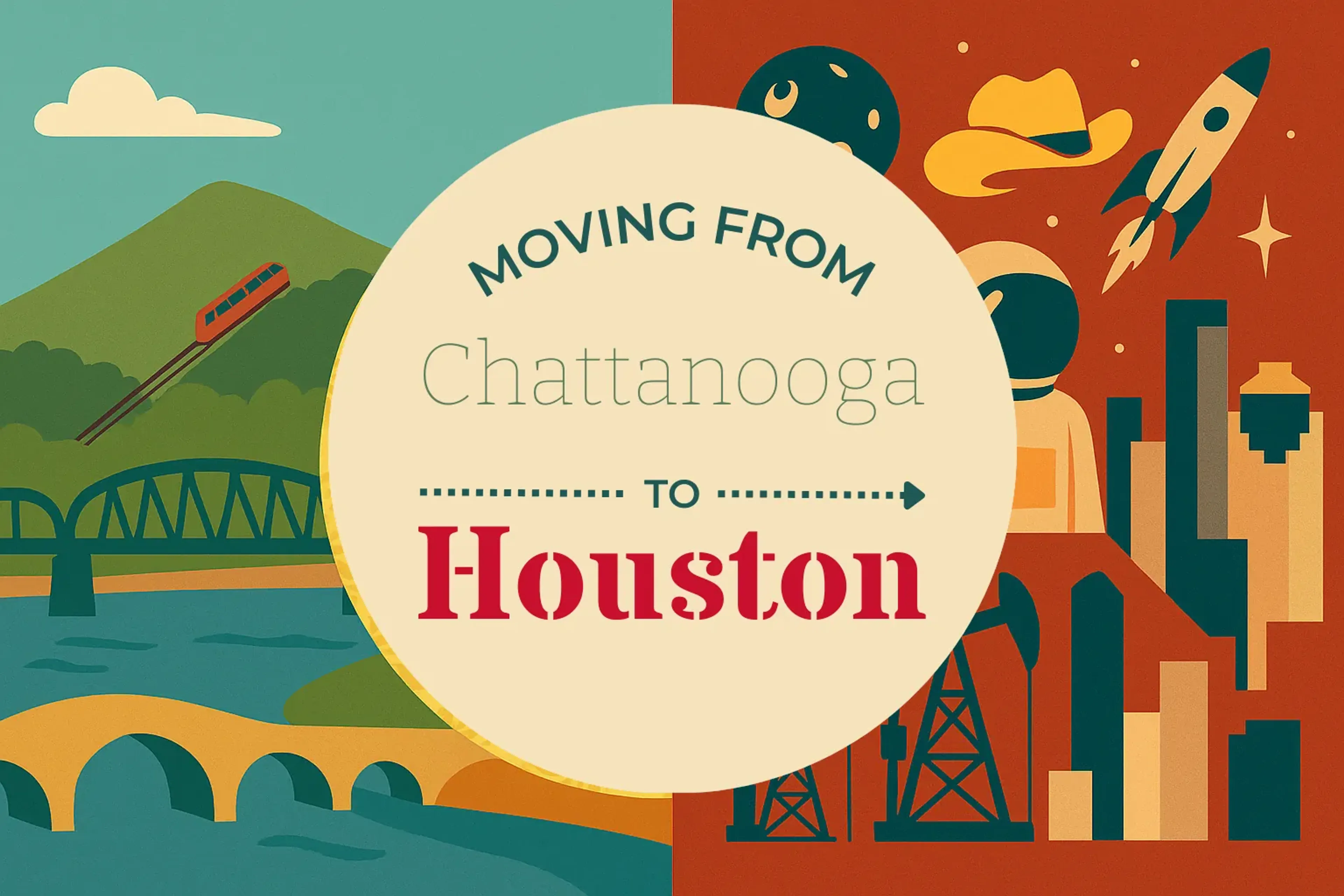 Side-by-side comparison of Chattanooga to Houston moving companies