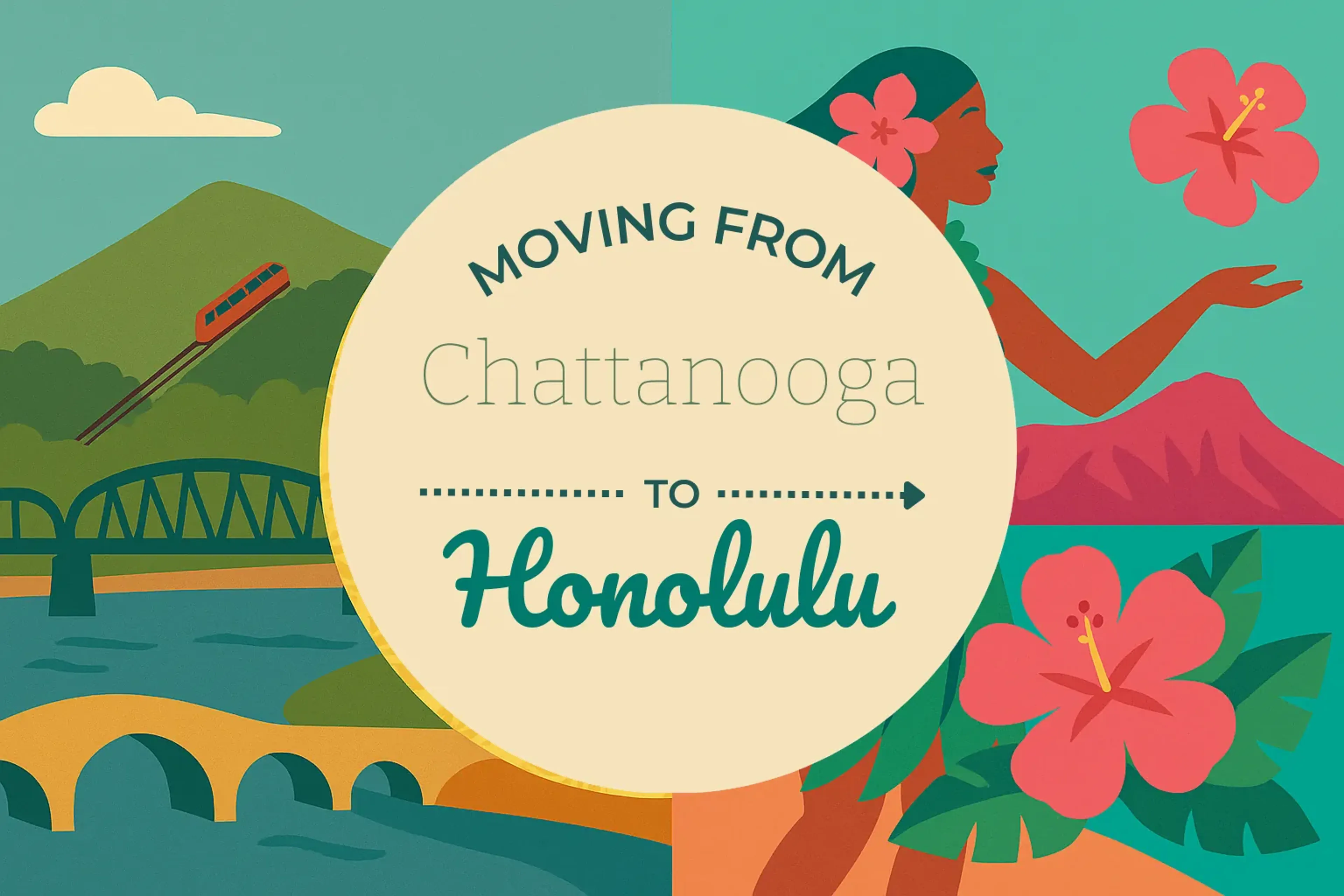 Side-by-side comparison of Chattanooga to Honolulu moving companies