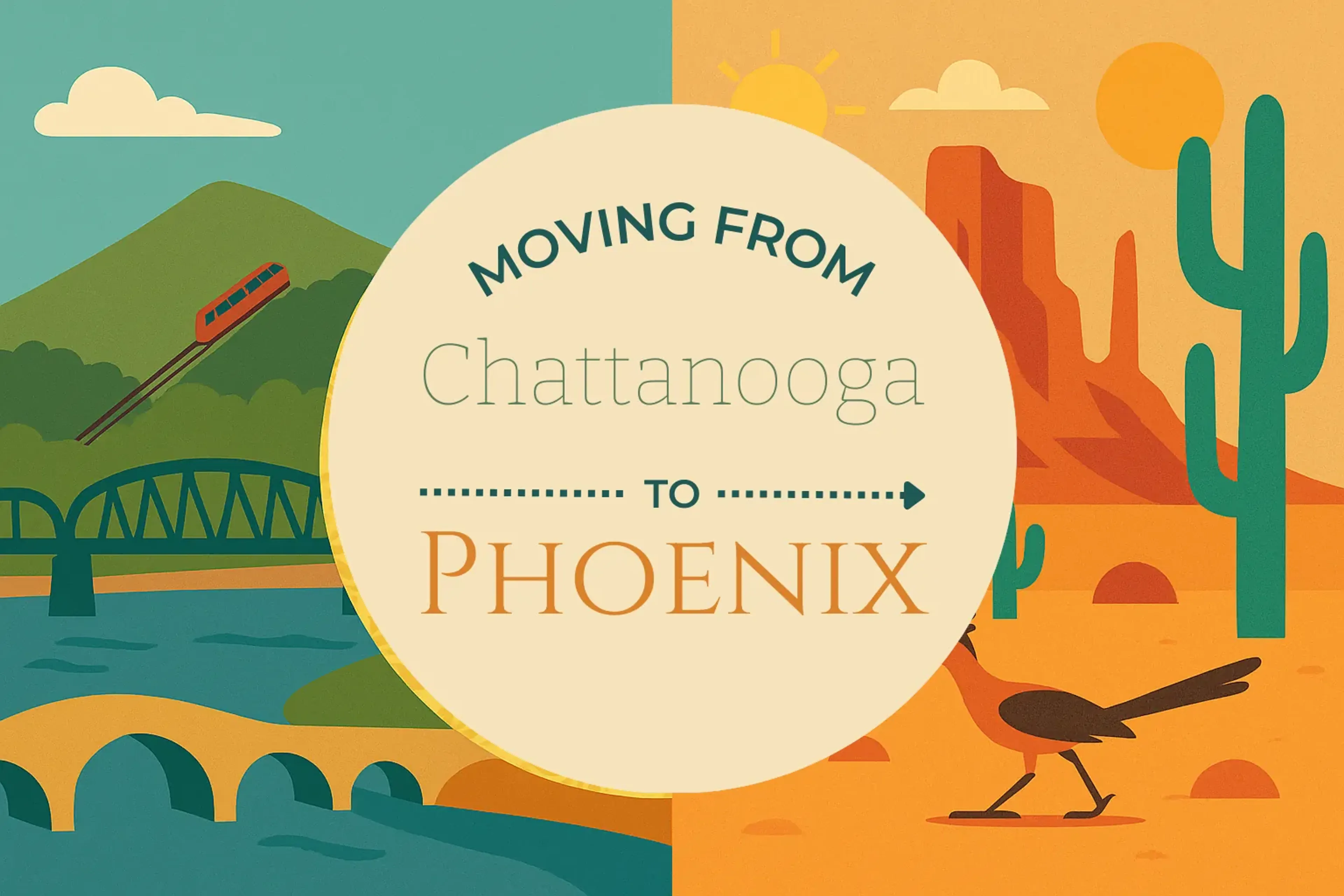Side-by-side comparison of Chattanooga to Phoenix moving companies
