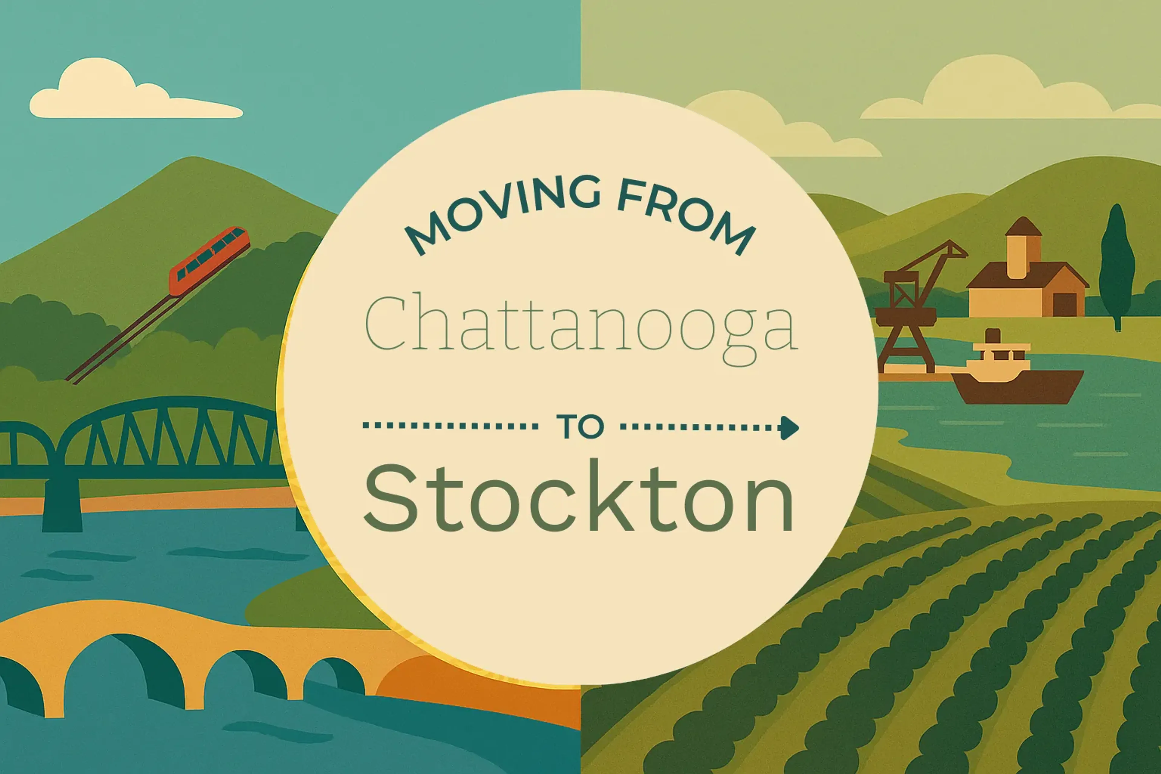 Side-by-side comparison of Chattanooga to Stockton moving companies