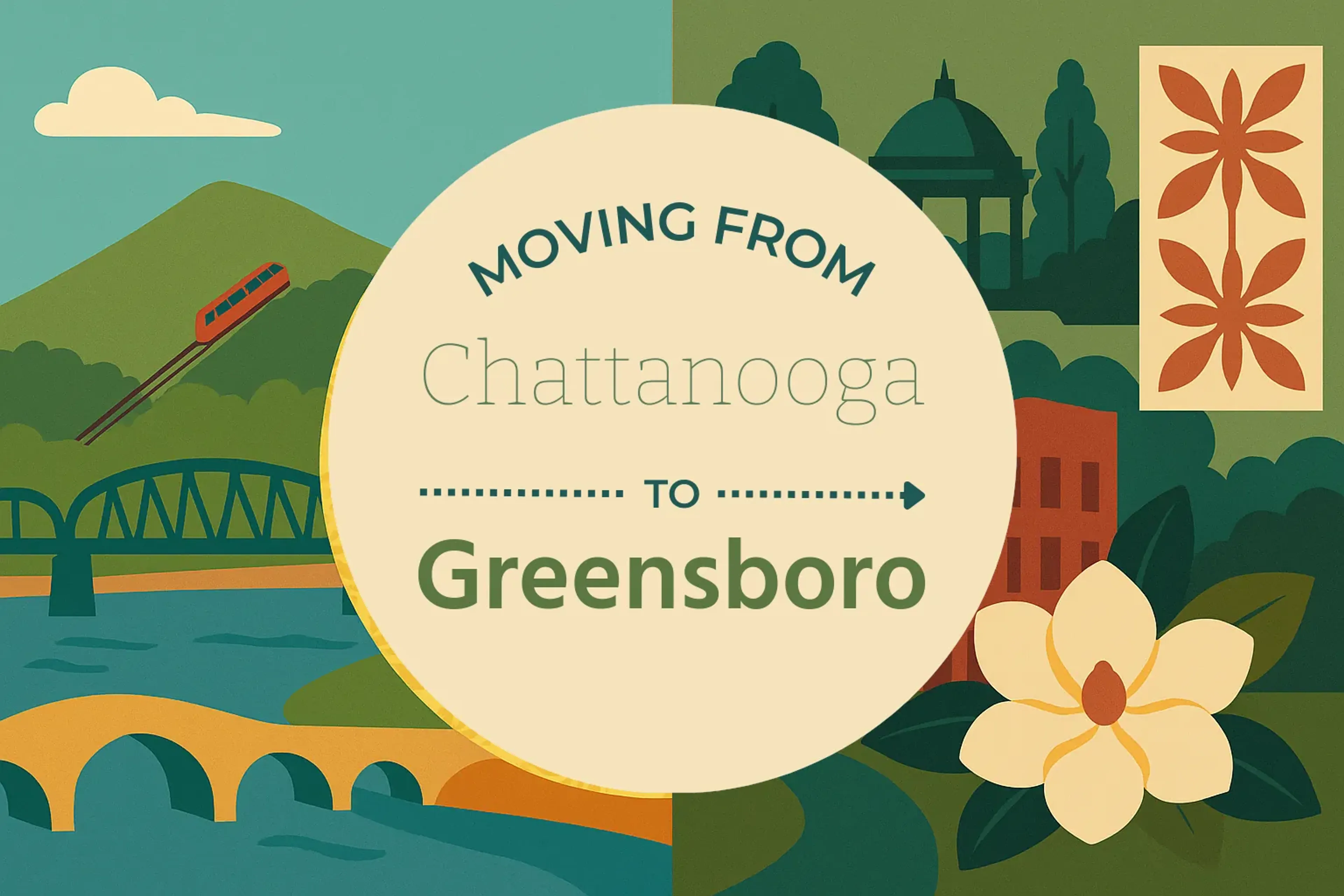 Side-by-side comparison of Chattanooga to Greensboro moving companies