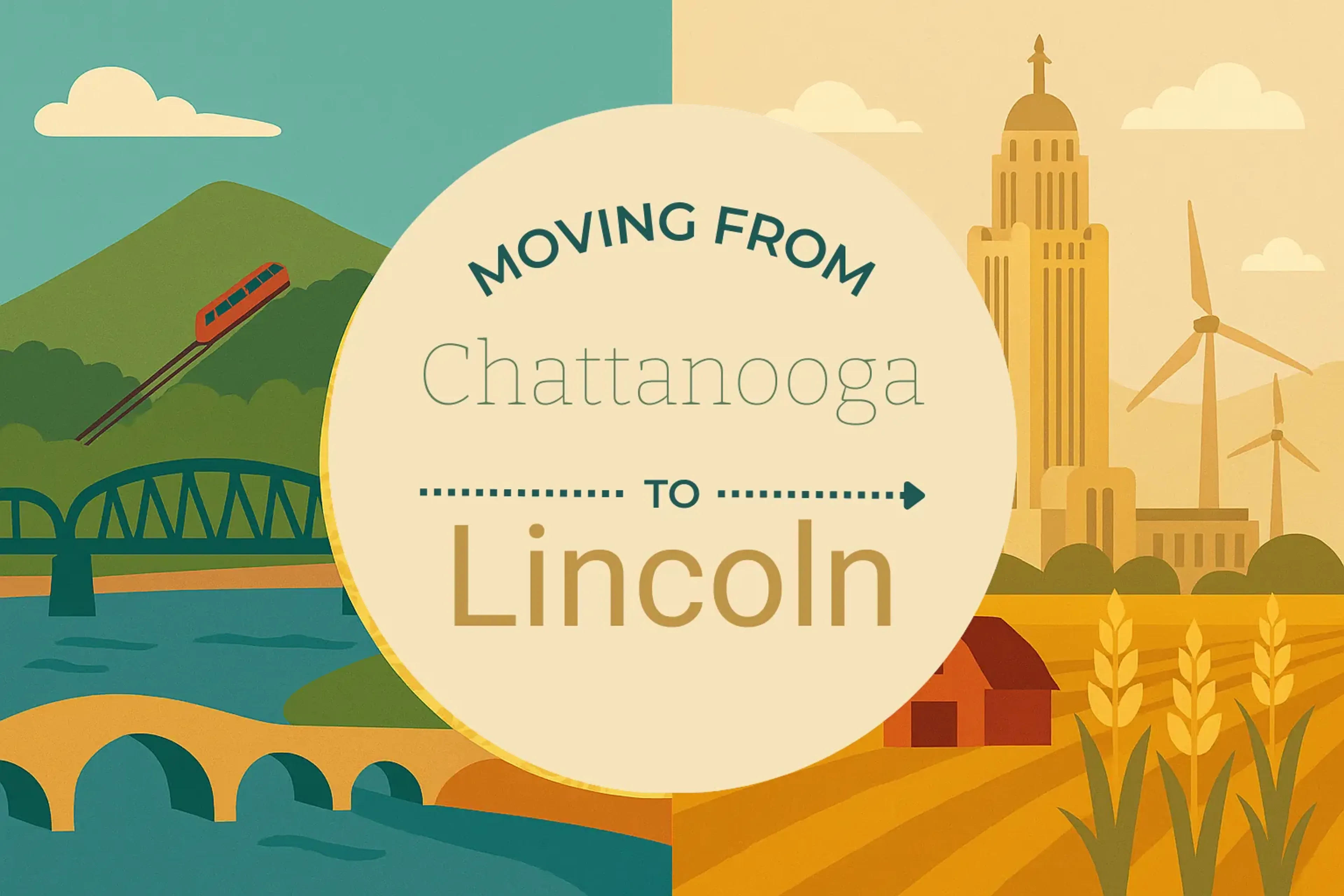 Side-by-side comparison of Chattanooga to Lincoln moving companies