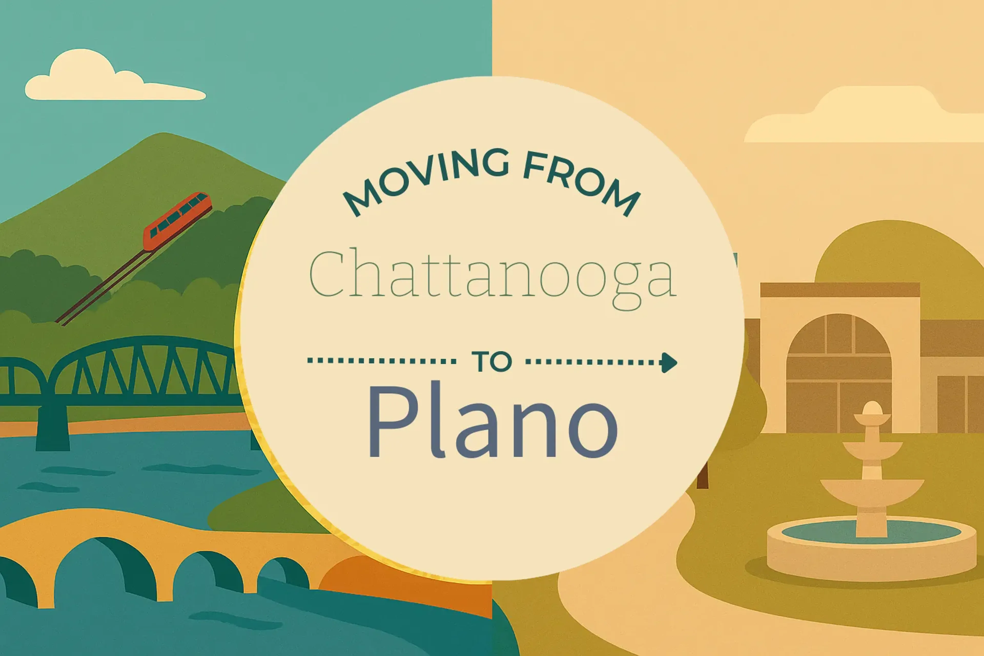 Side-by-side comparison of Chattanooga to Plano moving companies