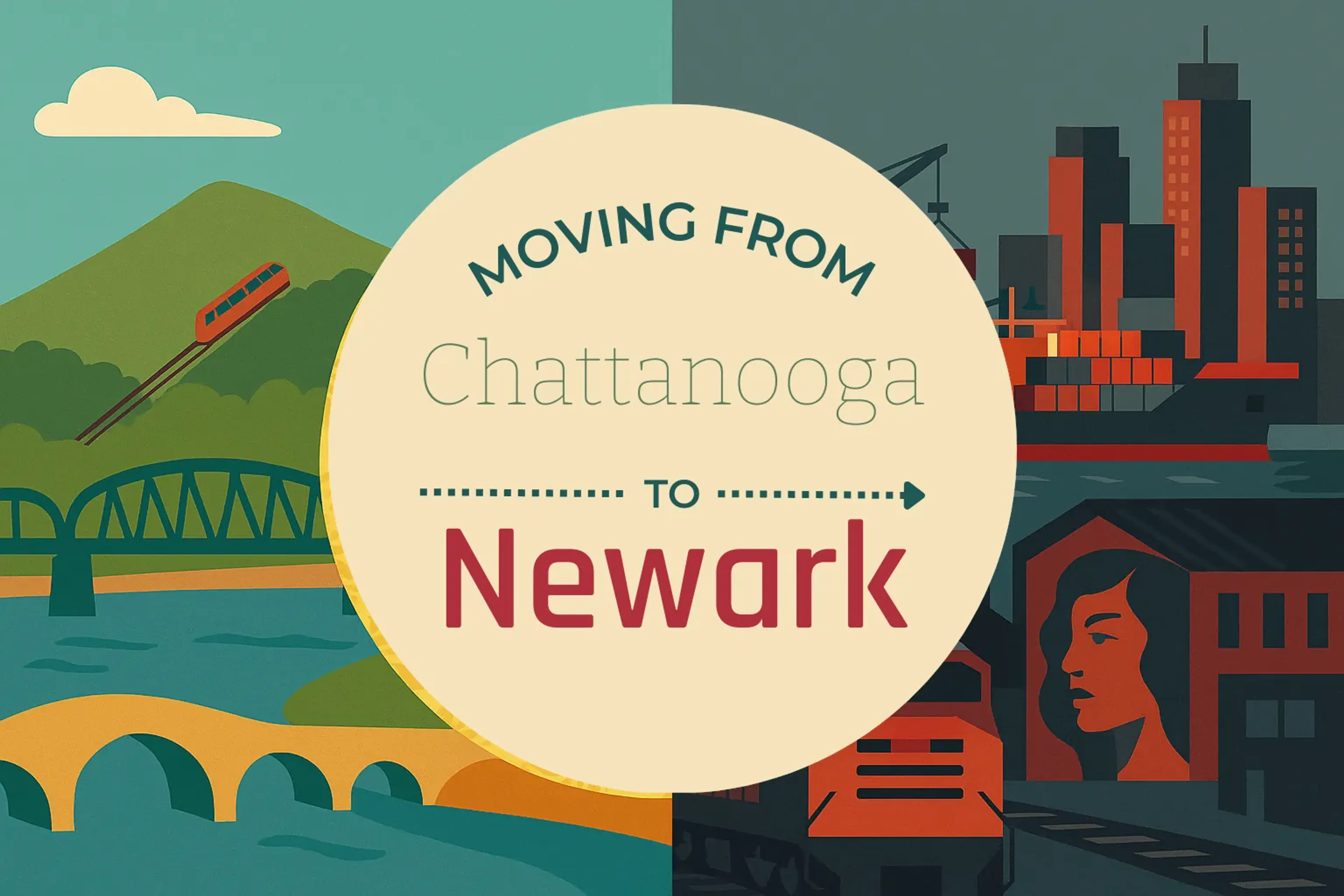 Side-by-side comparison of Chattanooga to Newark moving companies