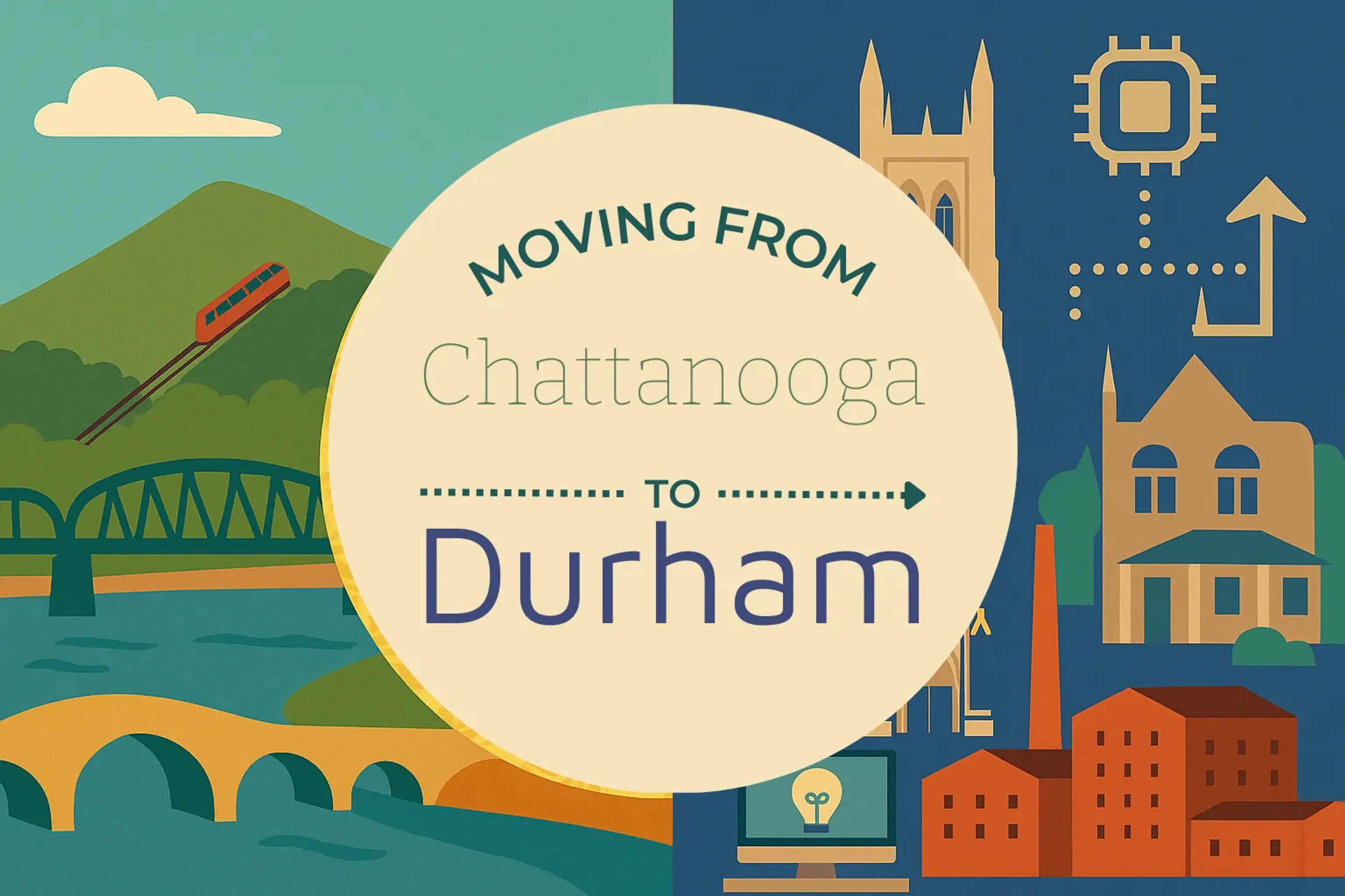 Side-by-side comparison of Chattanooga to Durham moving companies