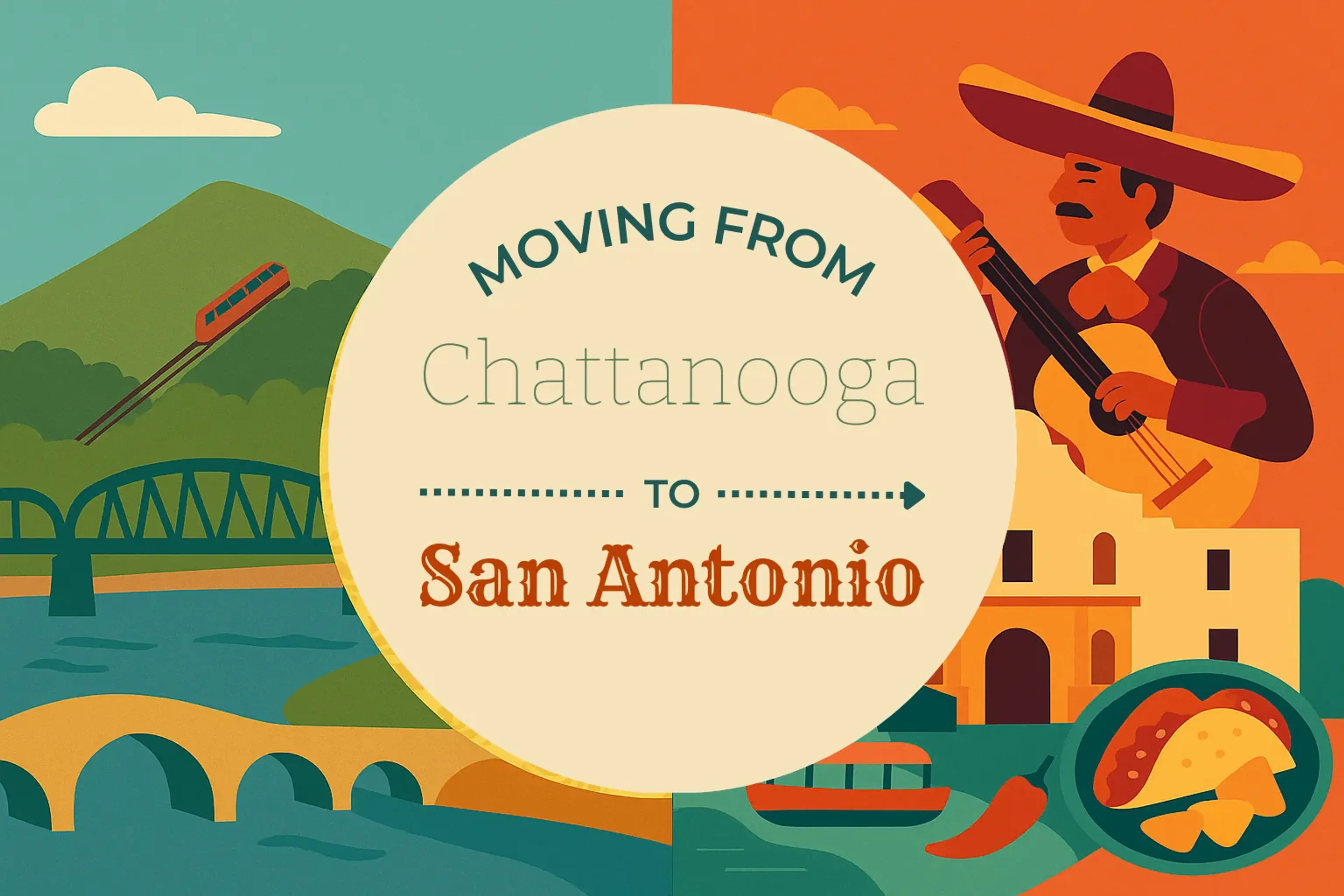 Side-by-side comparison of Chattanooga to San Antonio moving companies