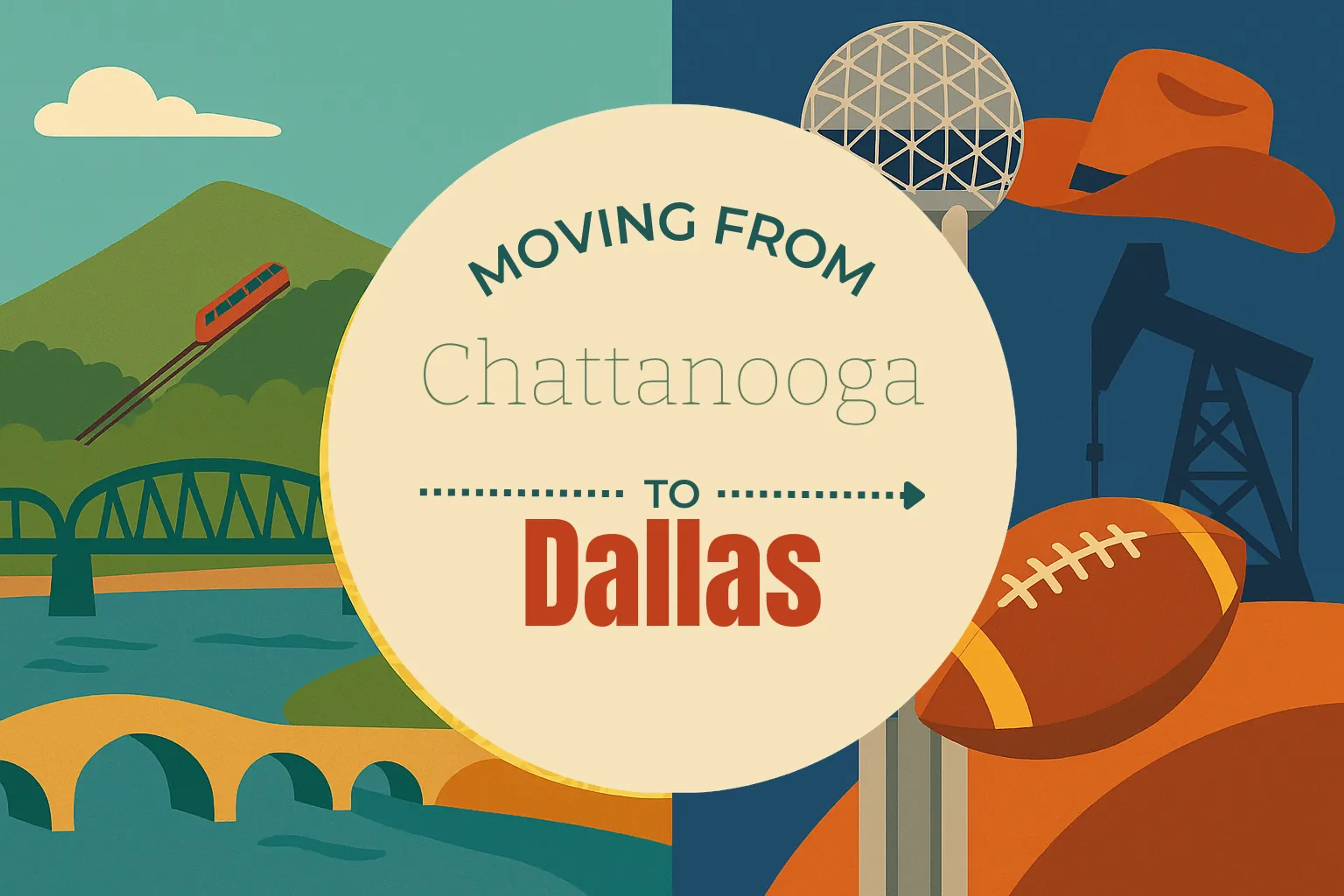 Side-by-side comparison of Chattanooga to Dallas moving companies