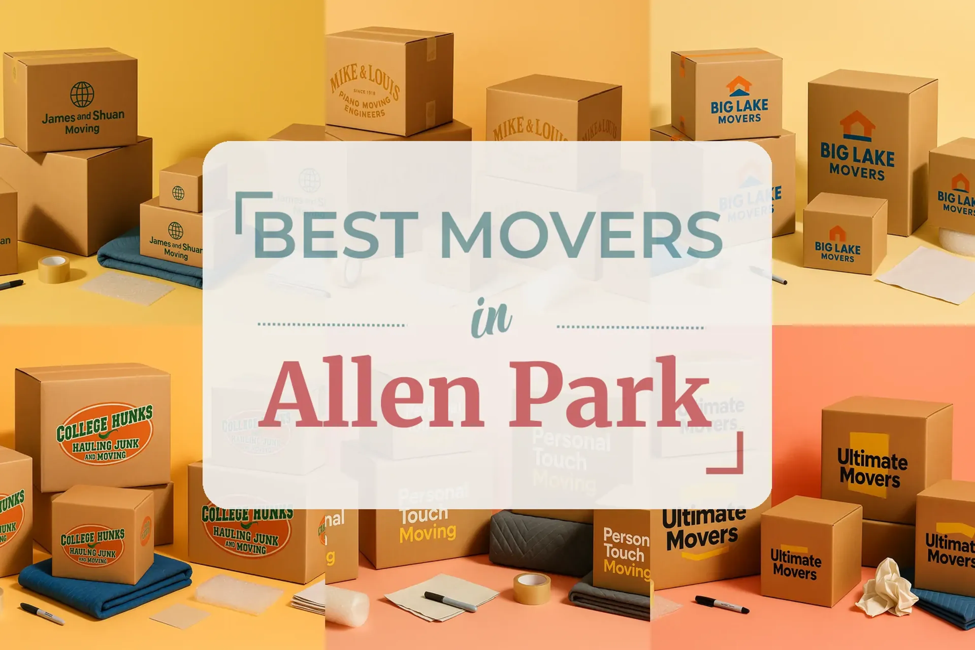 Side-by-side comparison of Allen Park moving companies