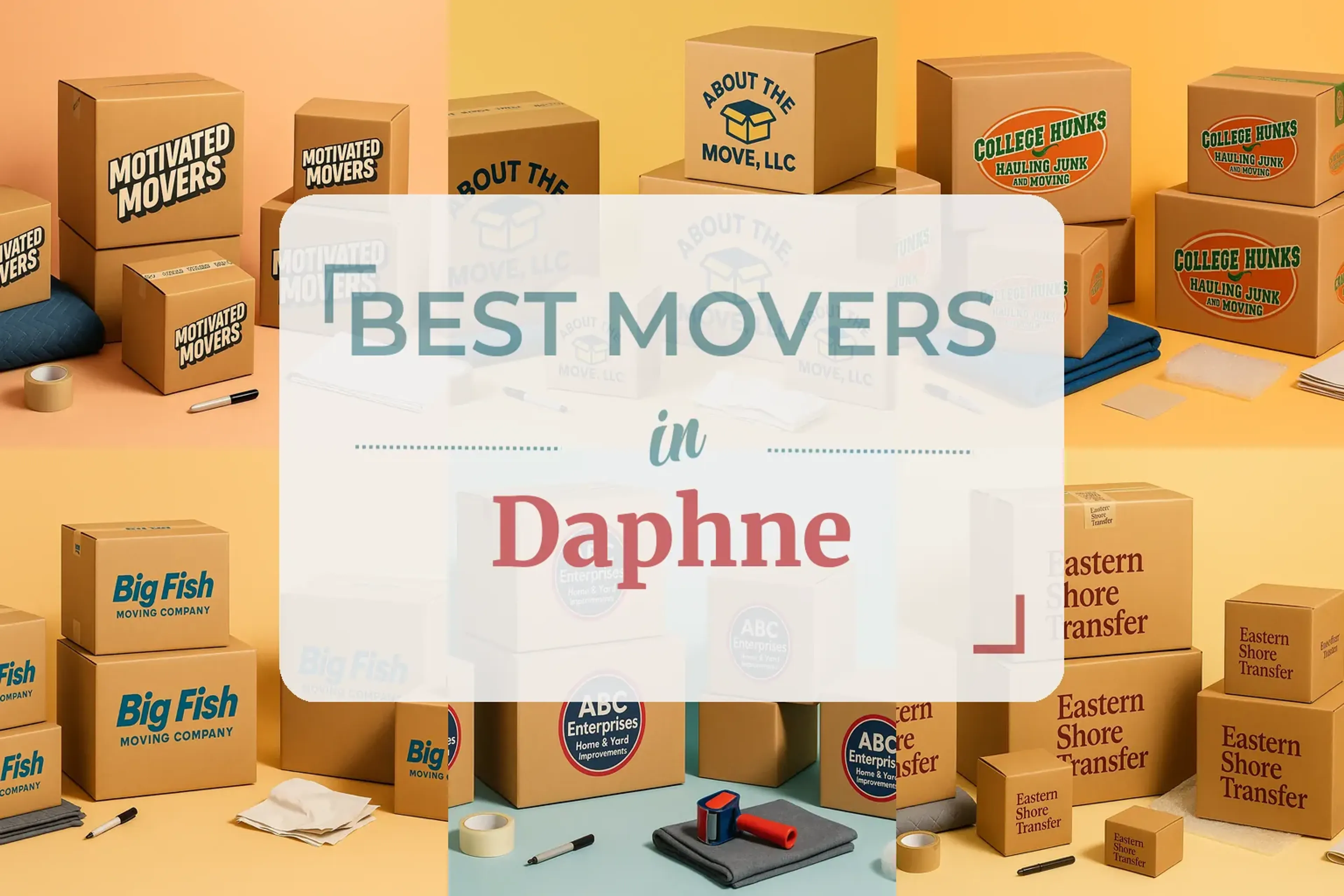Side-by-side comparison of Daphne moving companies