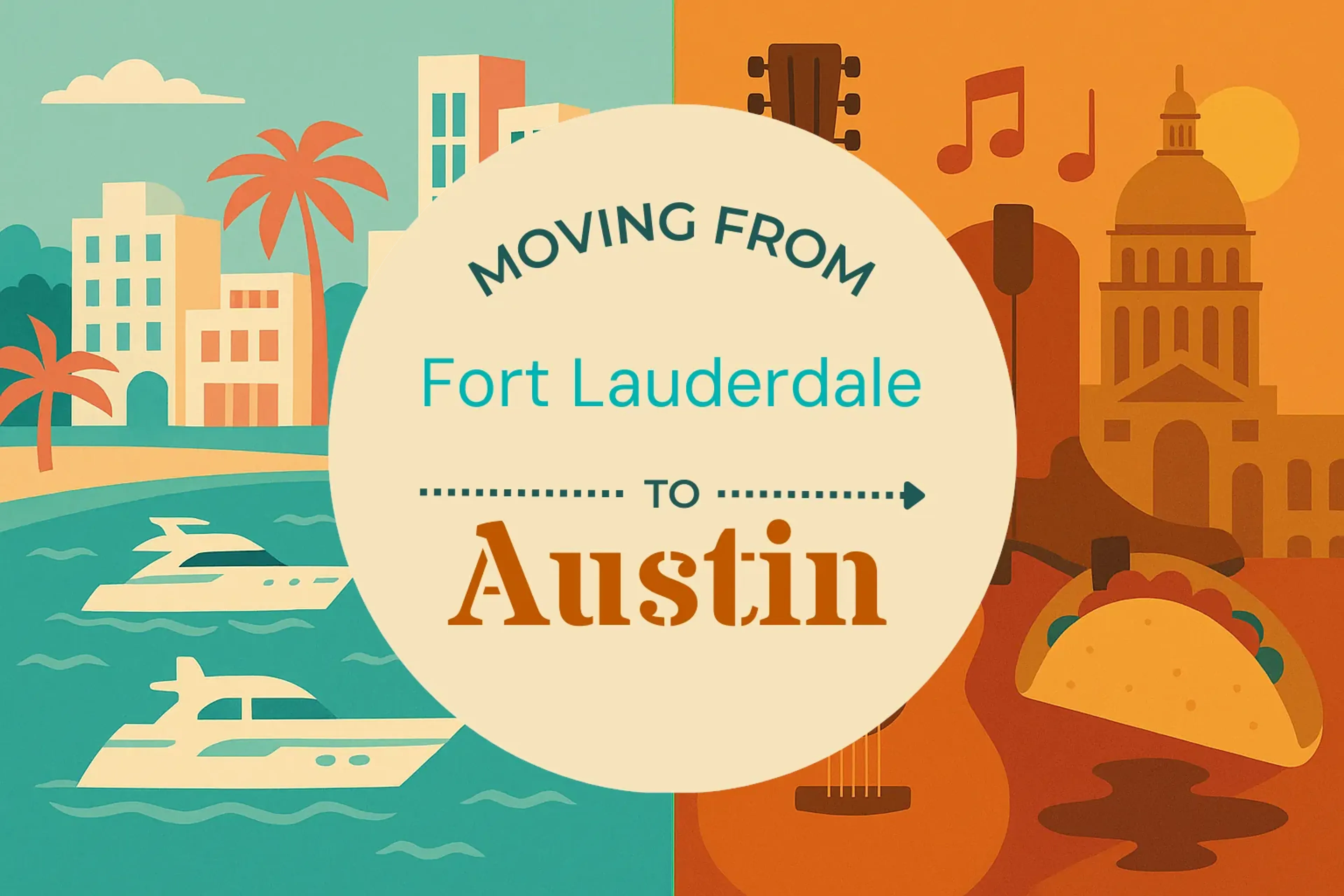 Side-by-side comparison of Fort Lauderdale to Austin moving companies