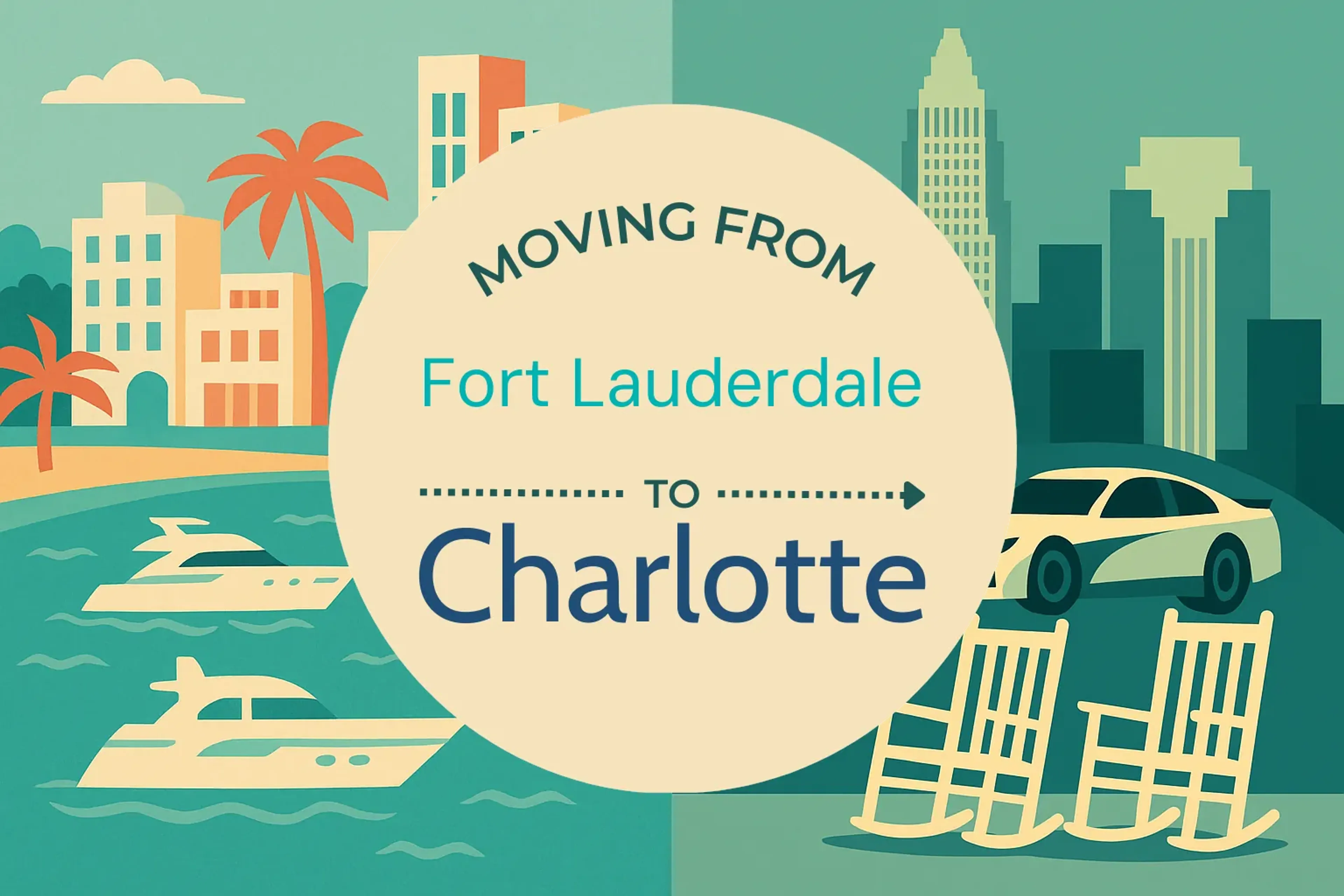 Side-by-side comparison of Fort Lauderdale to Charlotte moving companies