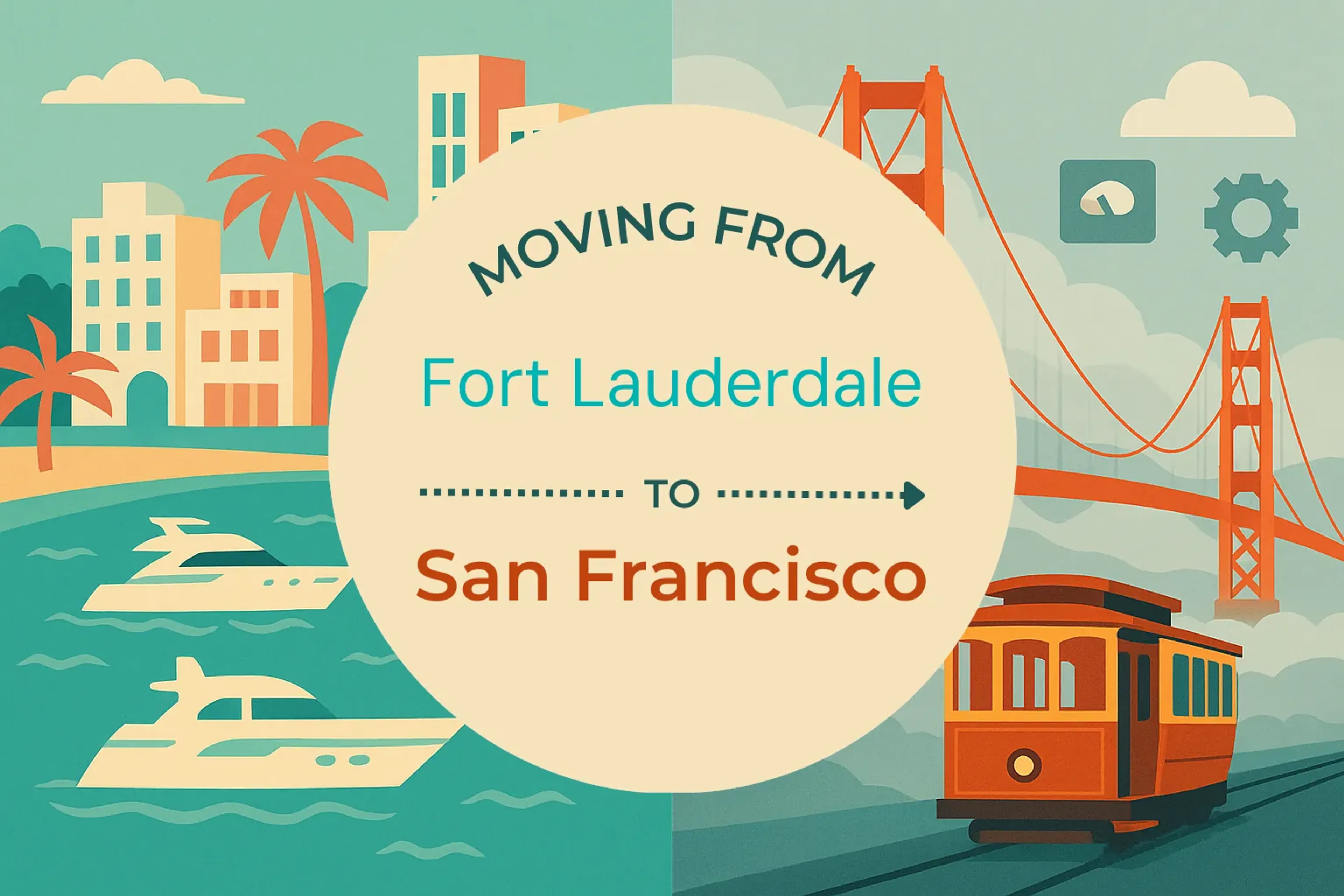 Side-by-side comparison of Fort Lauderdale to San Francisco moving companies
