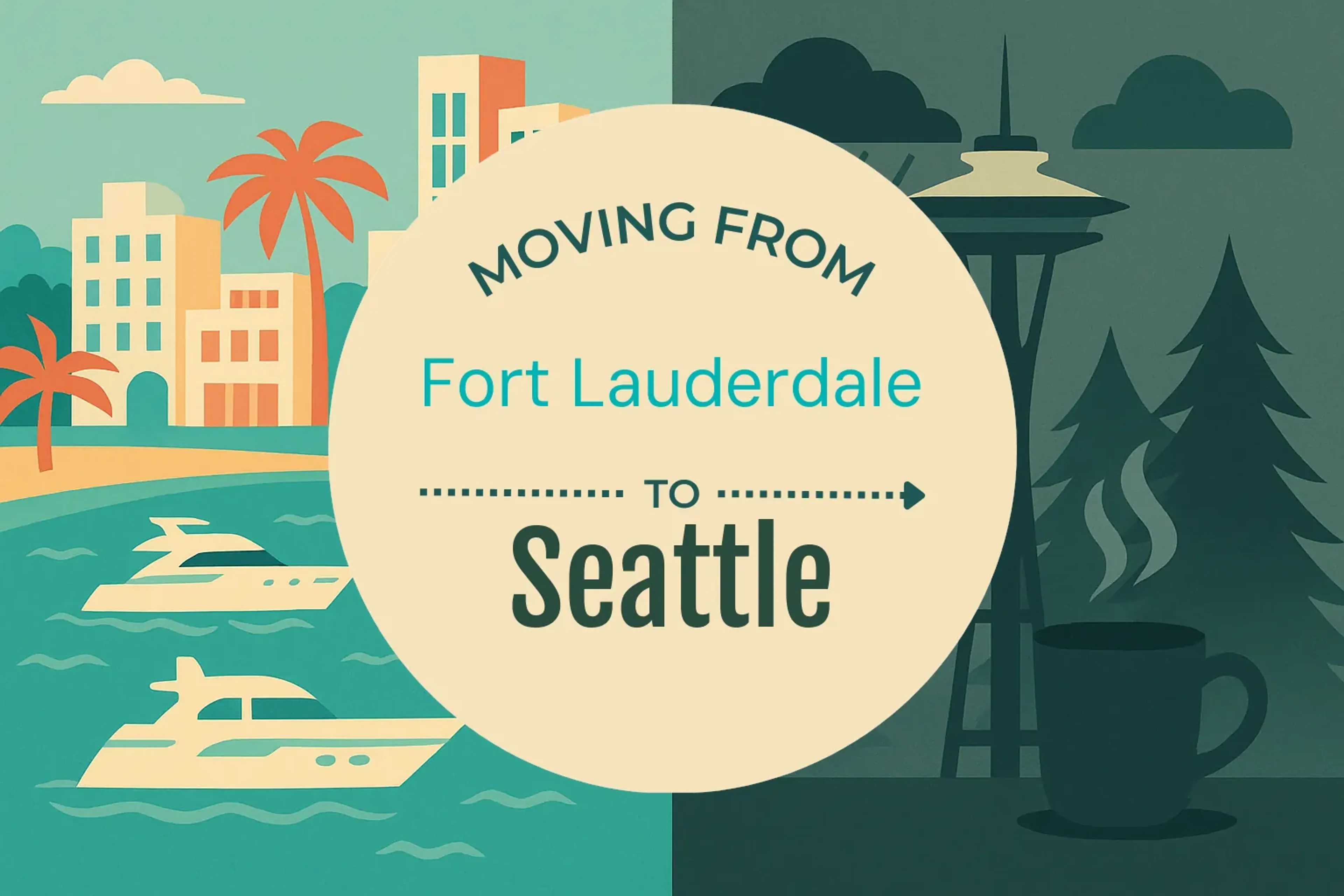 Side-by-side comparison of Fort Lauderdale to Seattle moving companies
