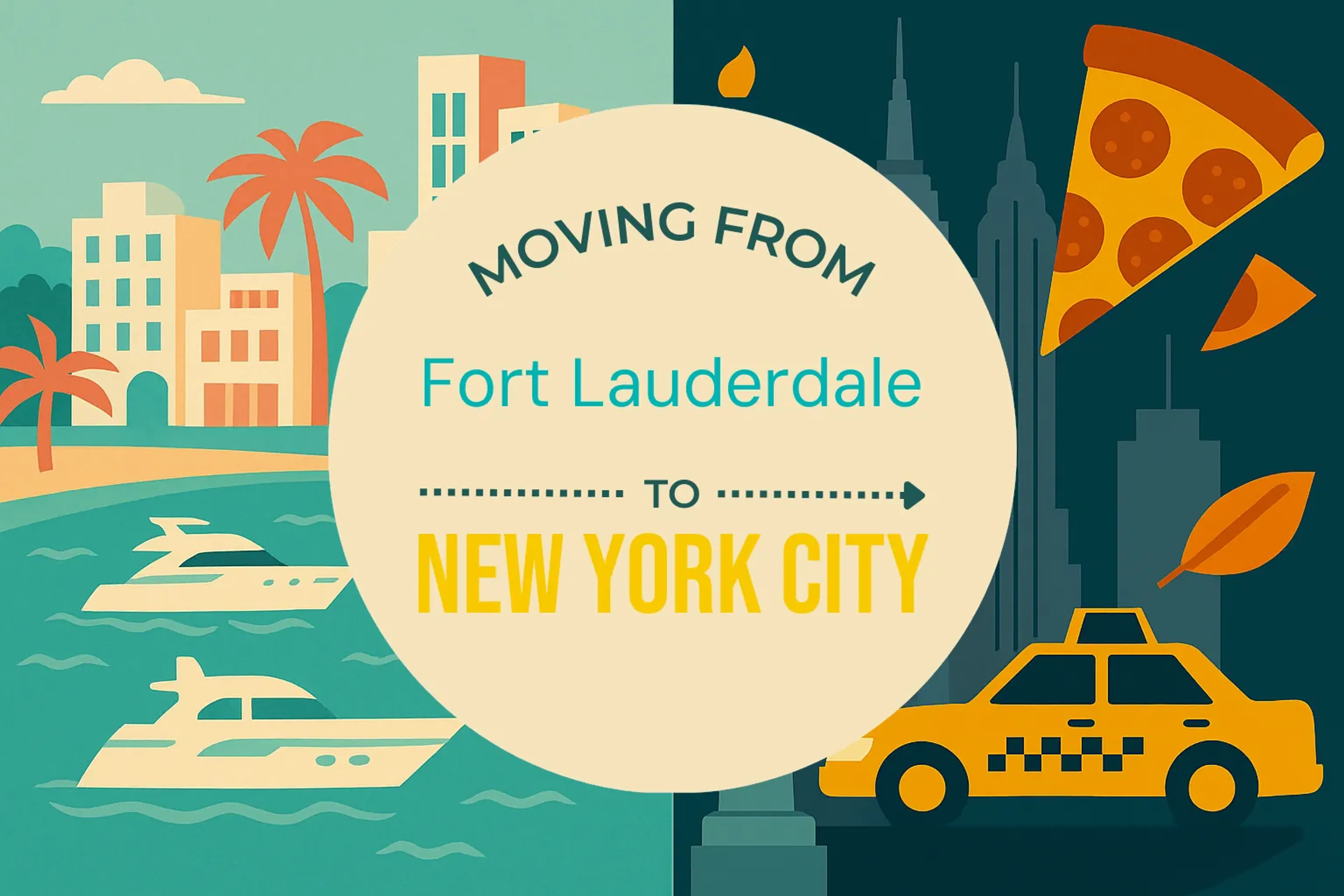 Side-by-side comparison of Fort Lauderdale to New York City moving companies
