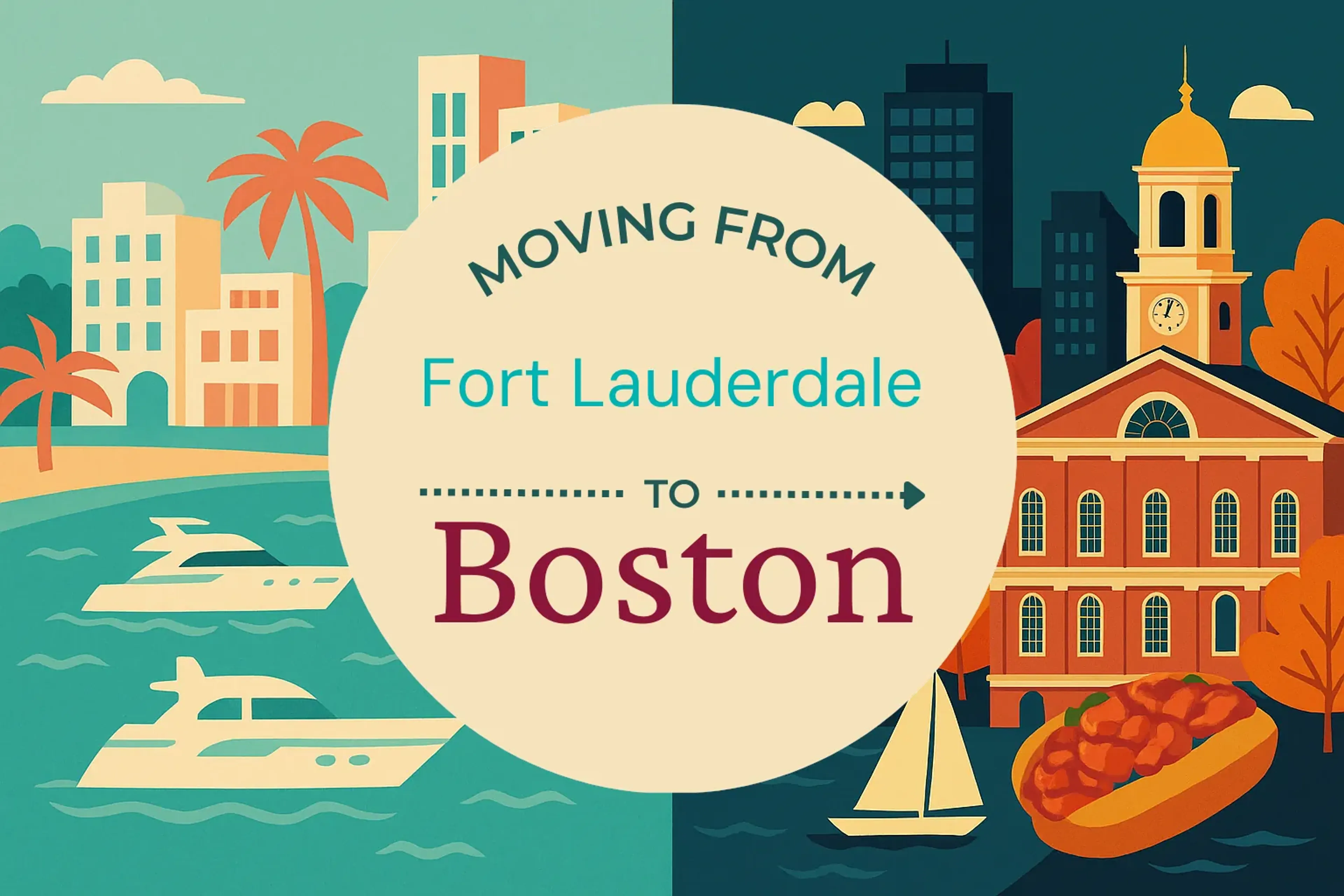 Side-by-side comparison of Fort Lauderdale to Boston moving companies