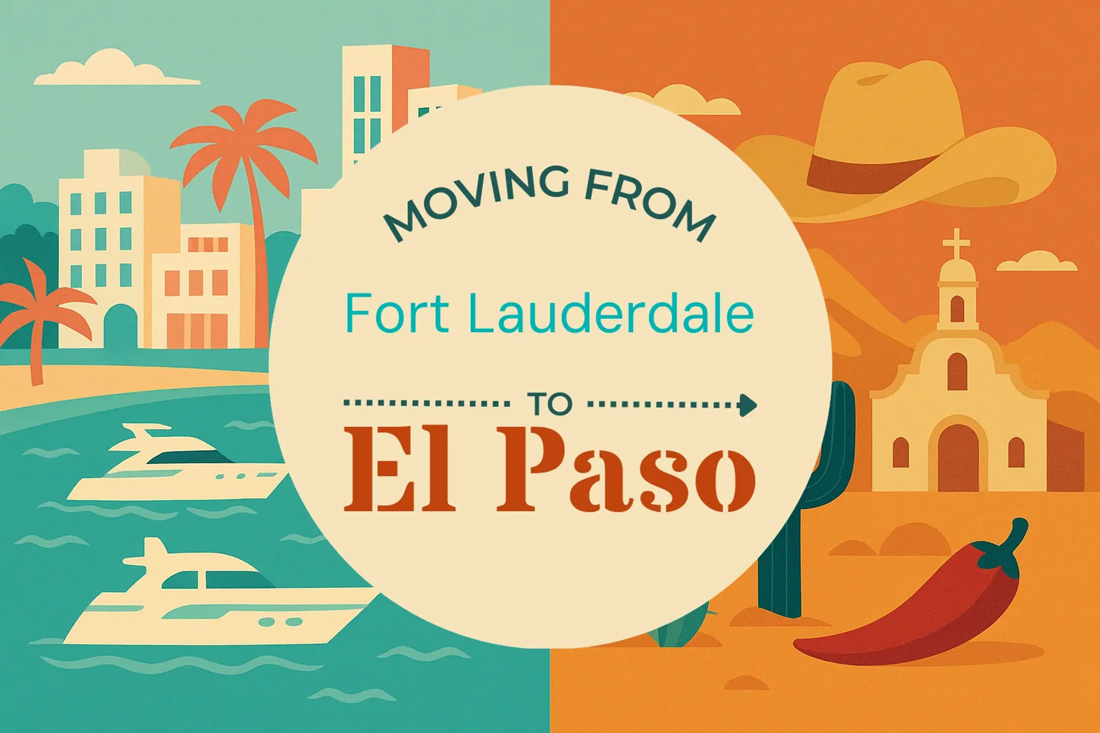 Side-by-side comparison of Fort Lauderdale to El Paso moving companies