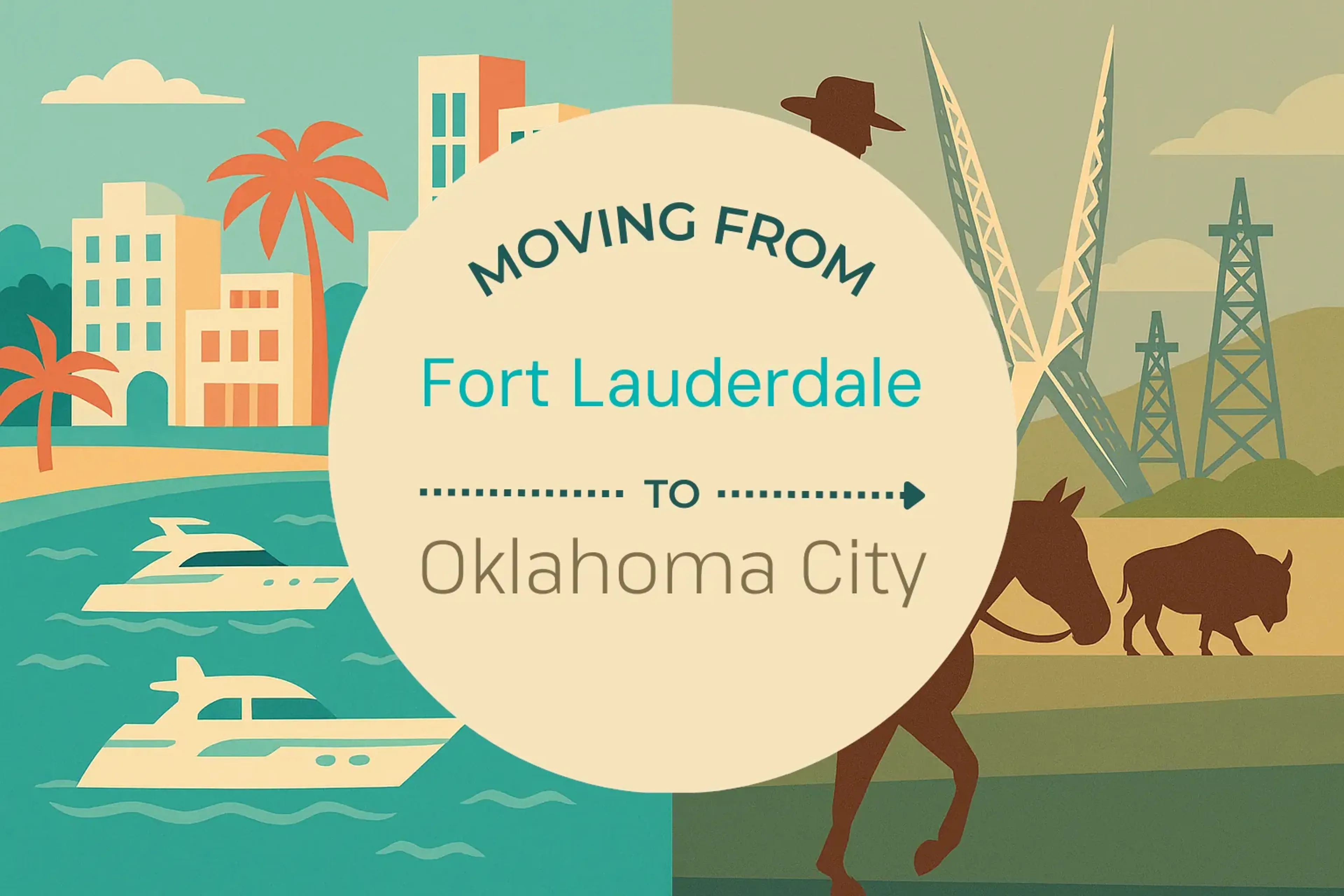 Side-by-side comparison of Fort Lauderdale to Oklahoma City moving companies