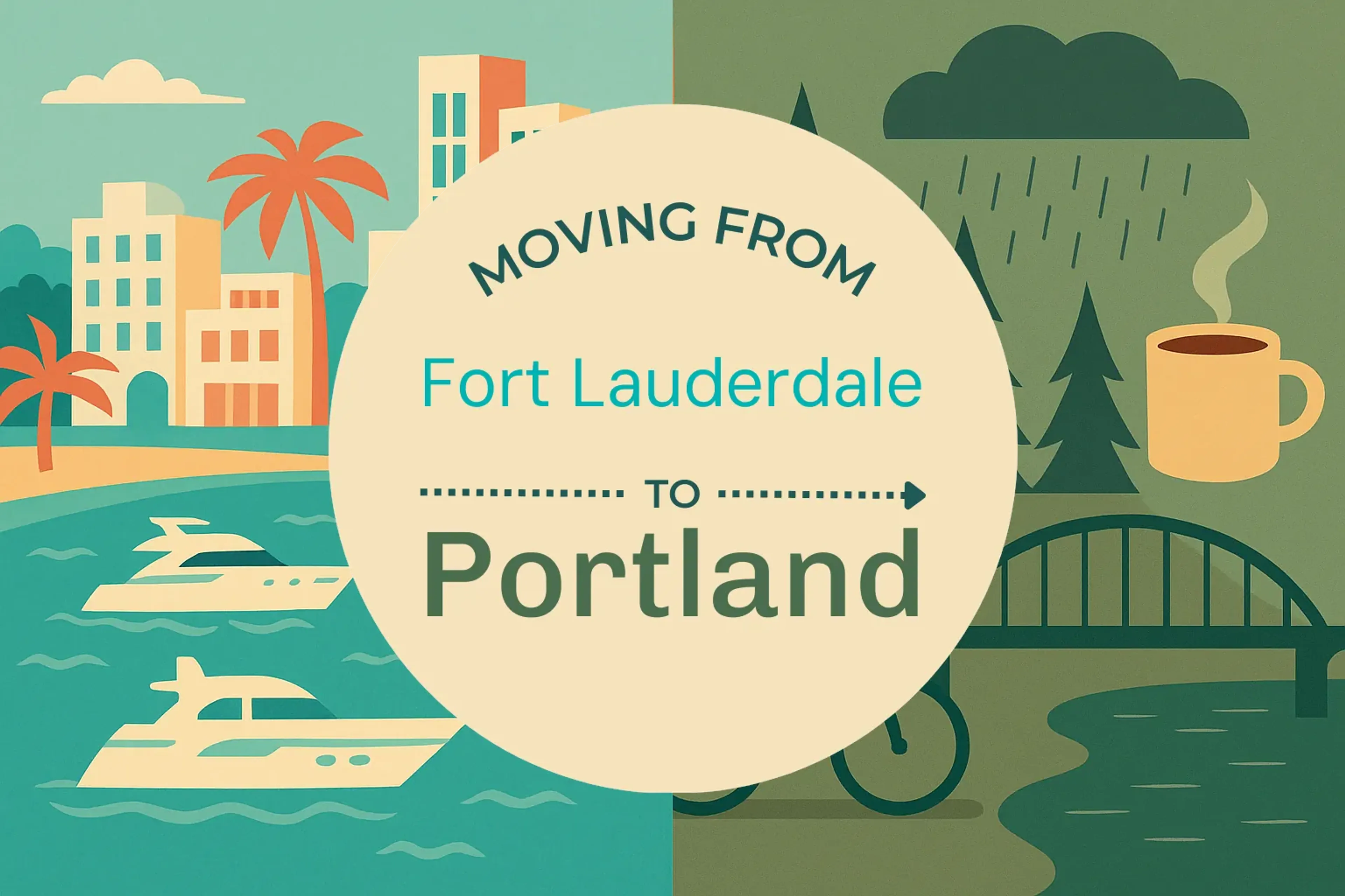 Side-by-side comparison of Fort Lauderdale to Portland moving companies