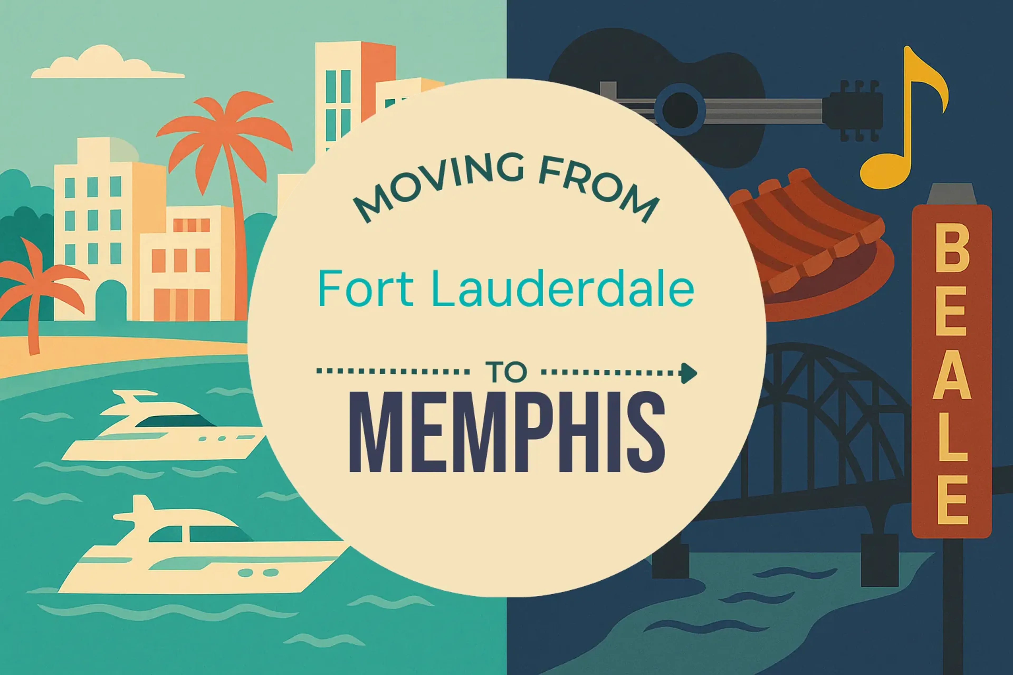 Side-by-side comparison of Fort Lauderdale to Memphis moving companies